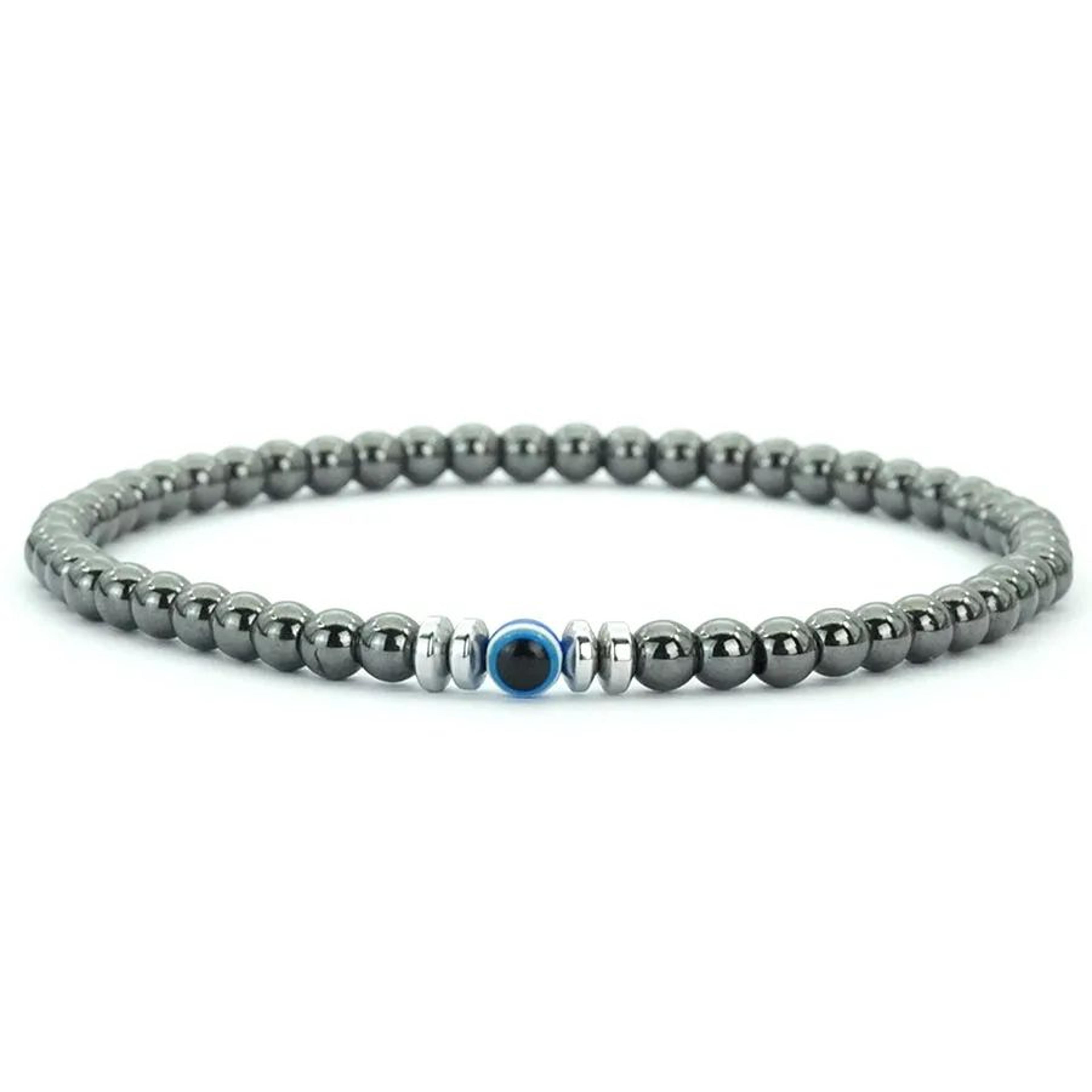 Natural Stone Evil Eye Beaded Bracelet 15