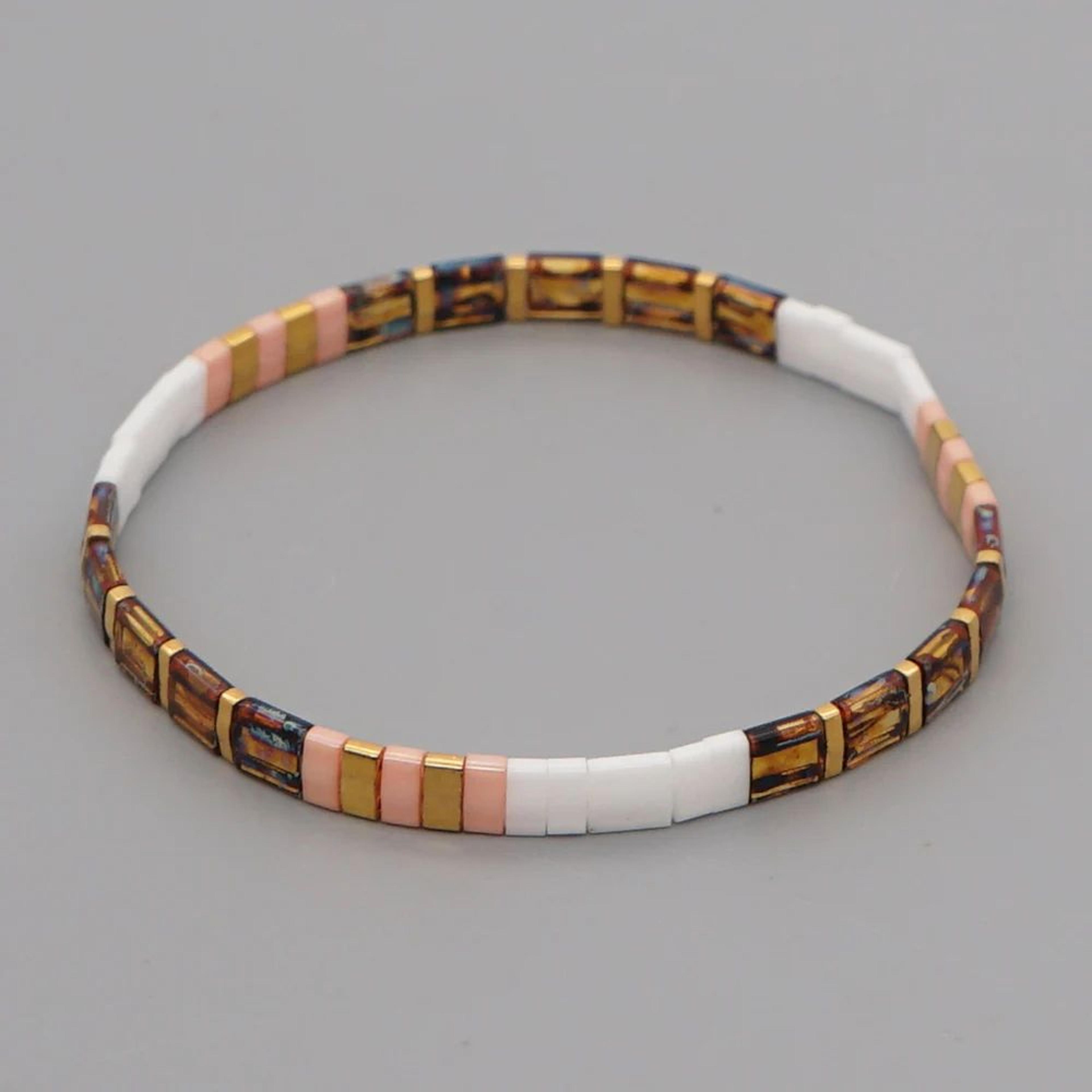 Miyuki Tila Beaded Stretch Bracelet For Women 4