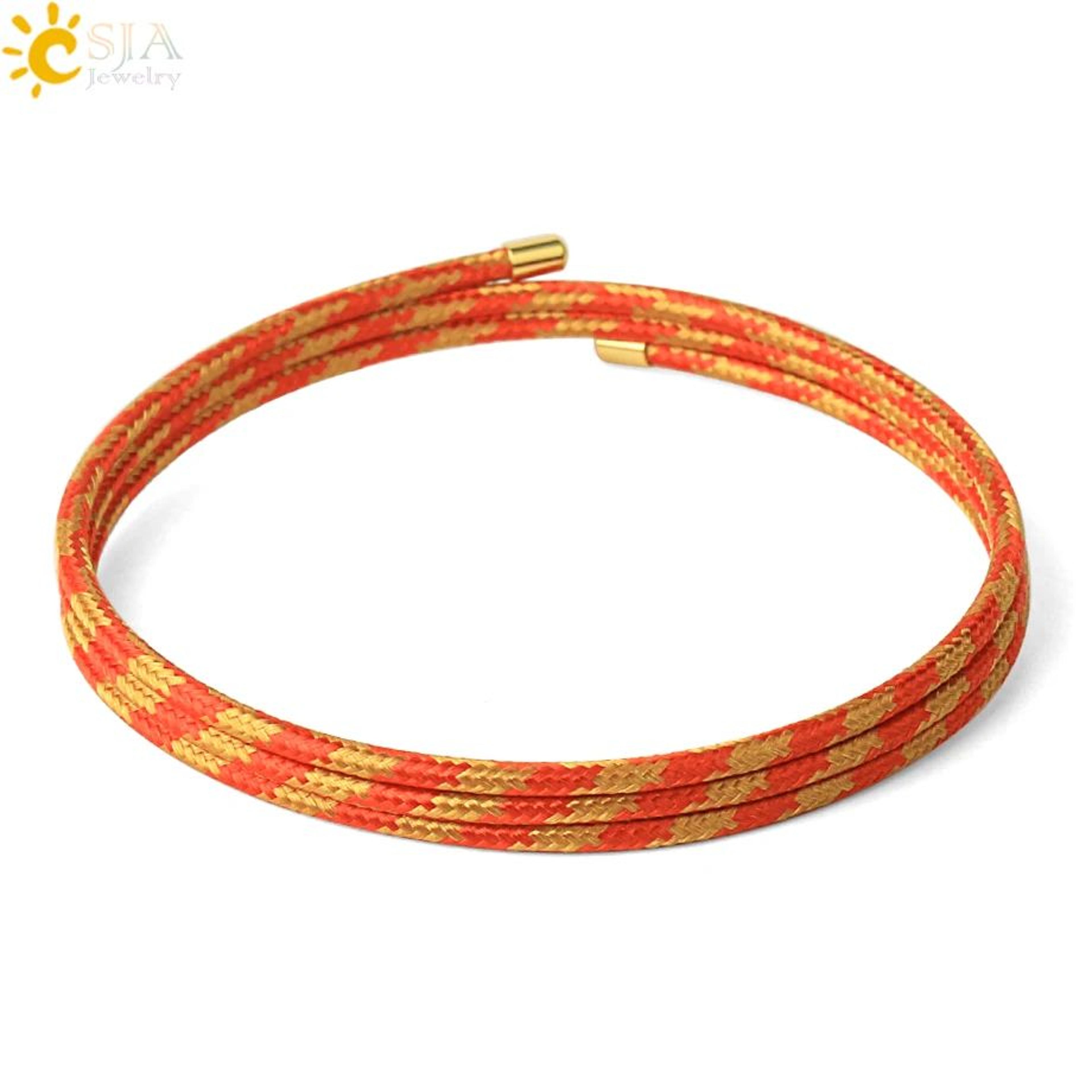 Magnetic Lucky Rope Couple Wrap Bracelet 13