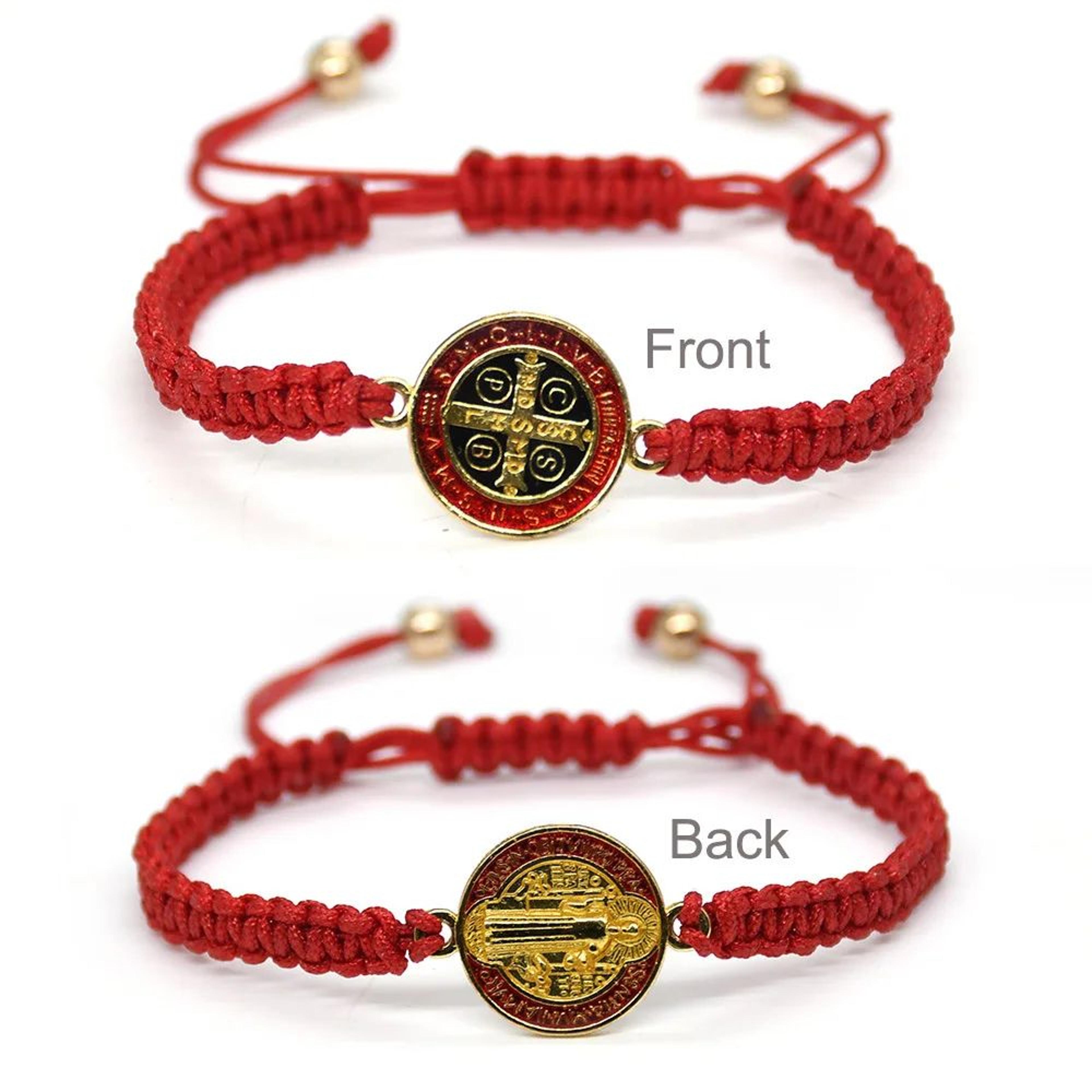 Saint Benedict Cross Rope Bracelet 3