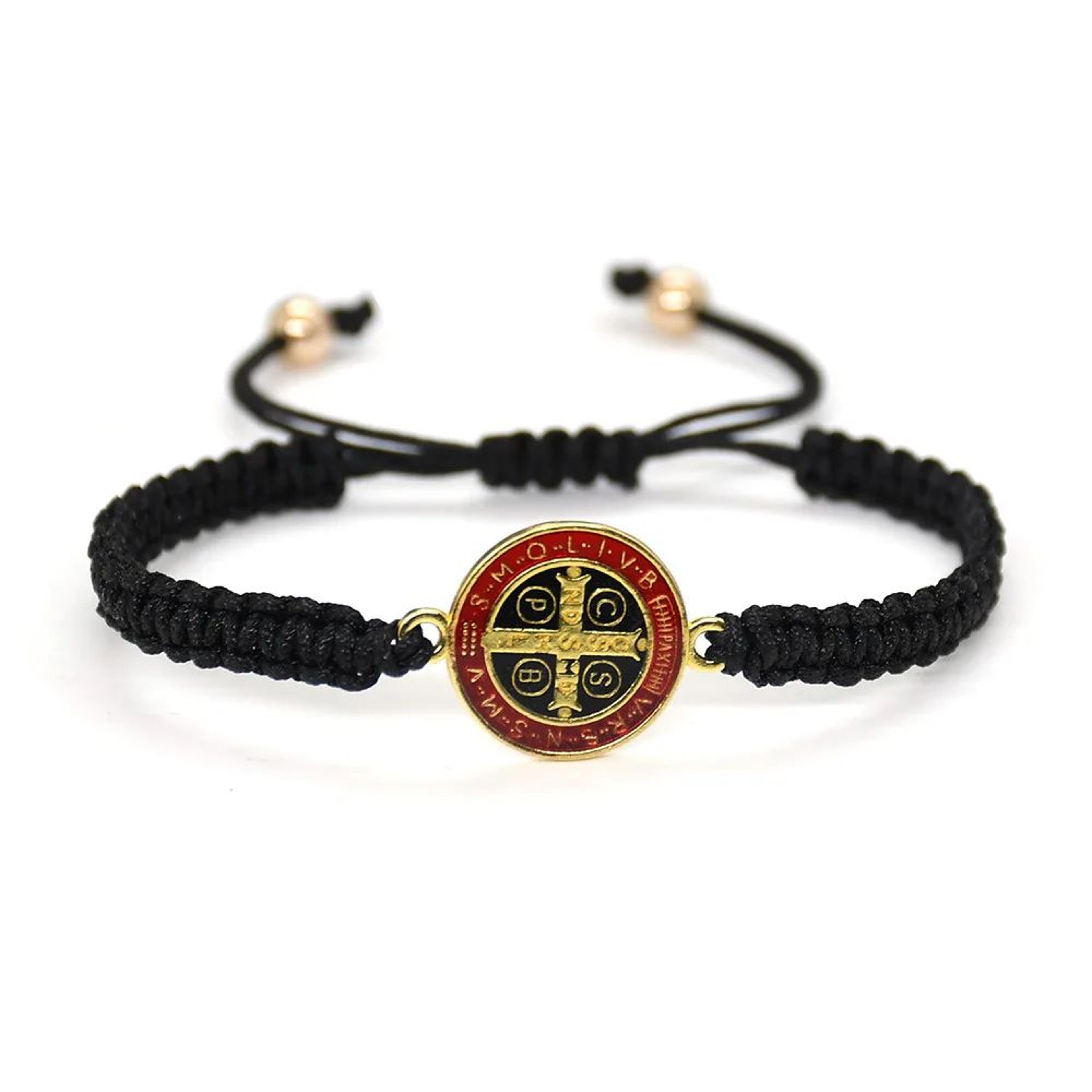 Saint Benedict Cross Rope Bracelet 5