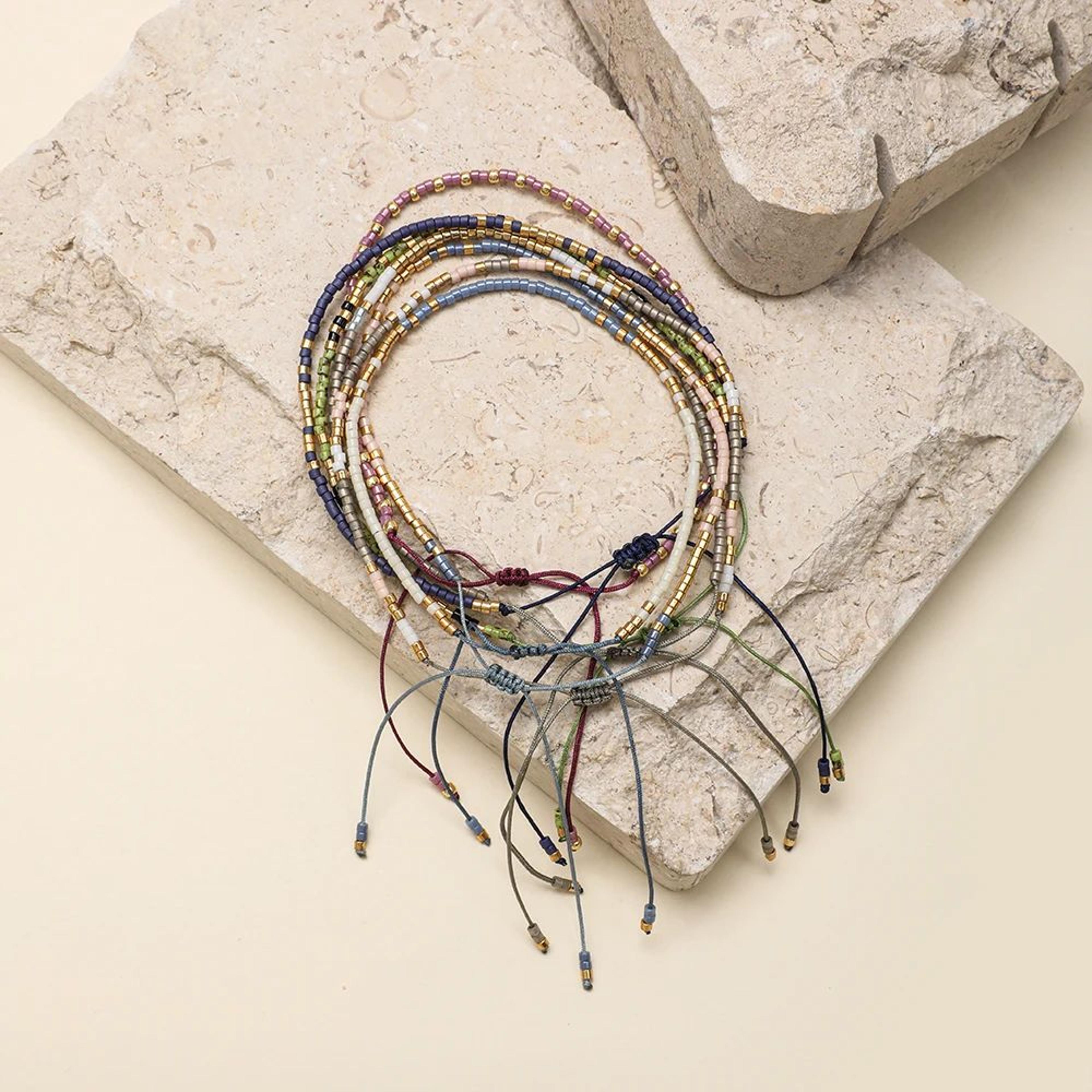 Boho Miyuki Beaded Thin Bracelet 3