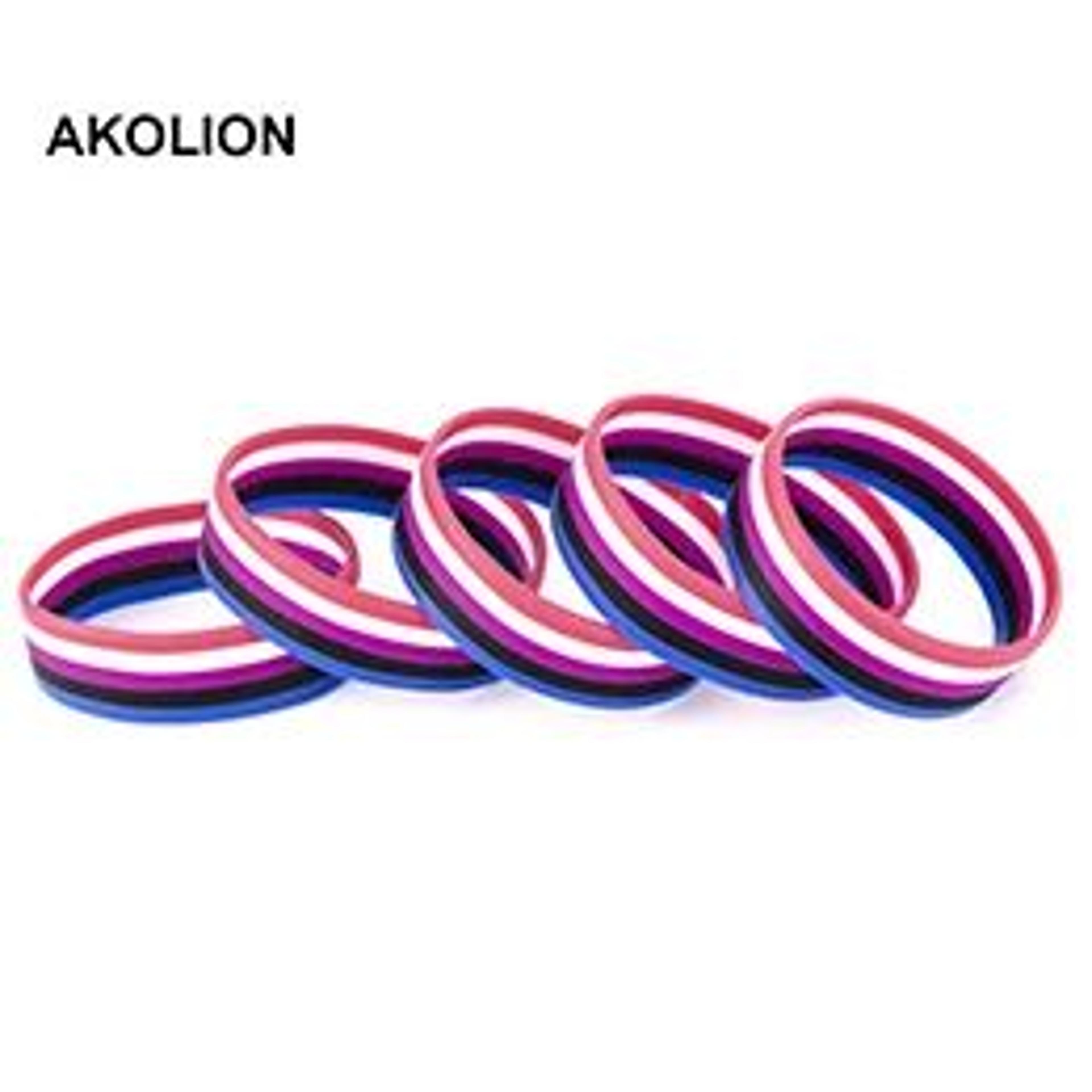 Transgender Pride Silicone Wristband 7