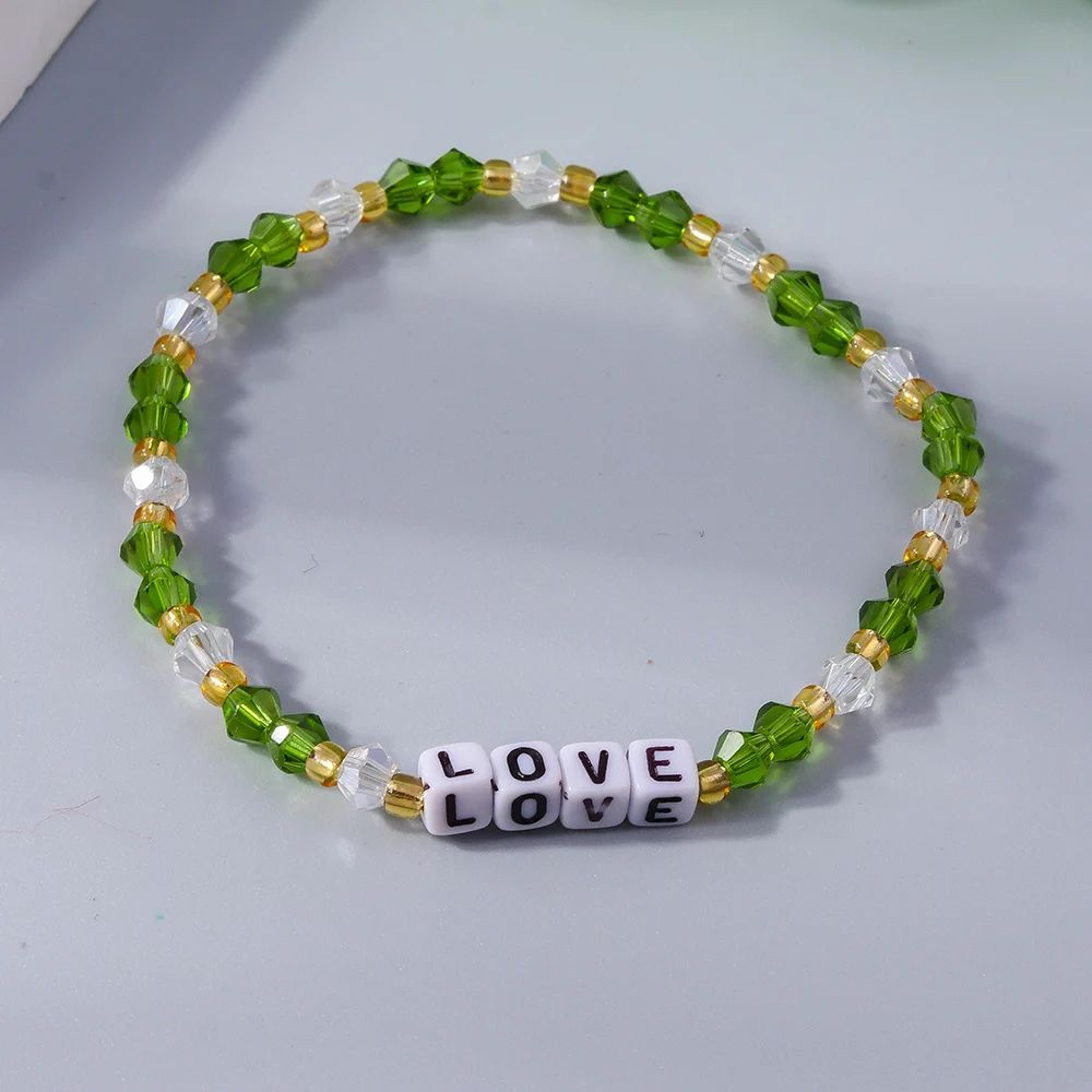 Colorful Seed Bead Flower Charm Bracelet 14