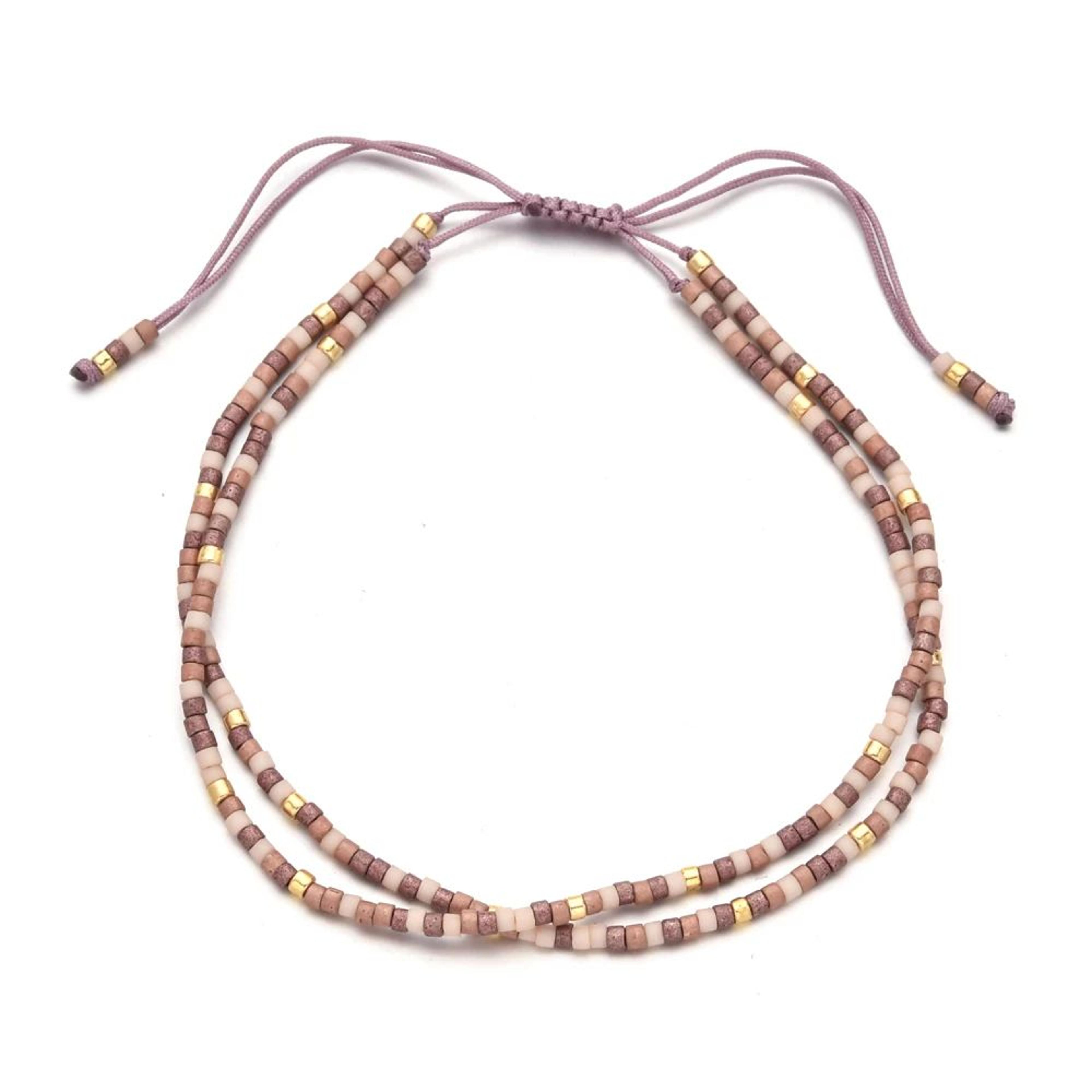 Blue Miyuki Seed Bead Braided Bracelet 7