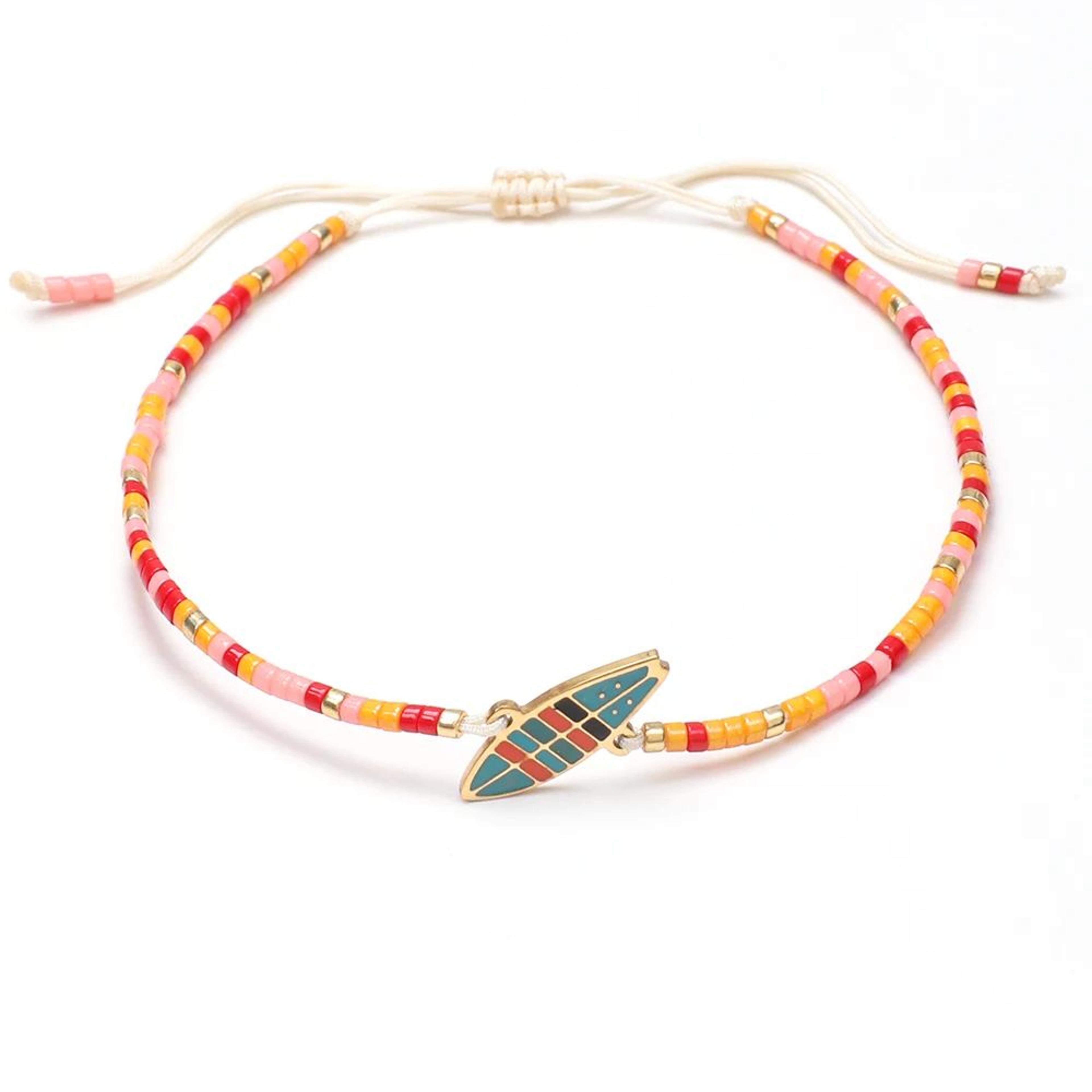 Miyuki Surfboard Charm Beach Bracelet 8