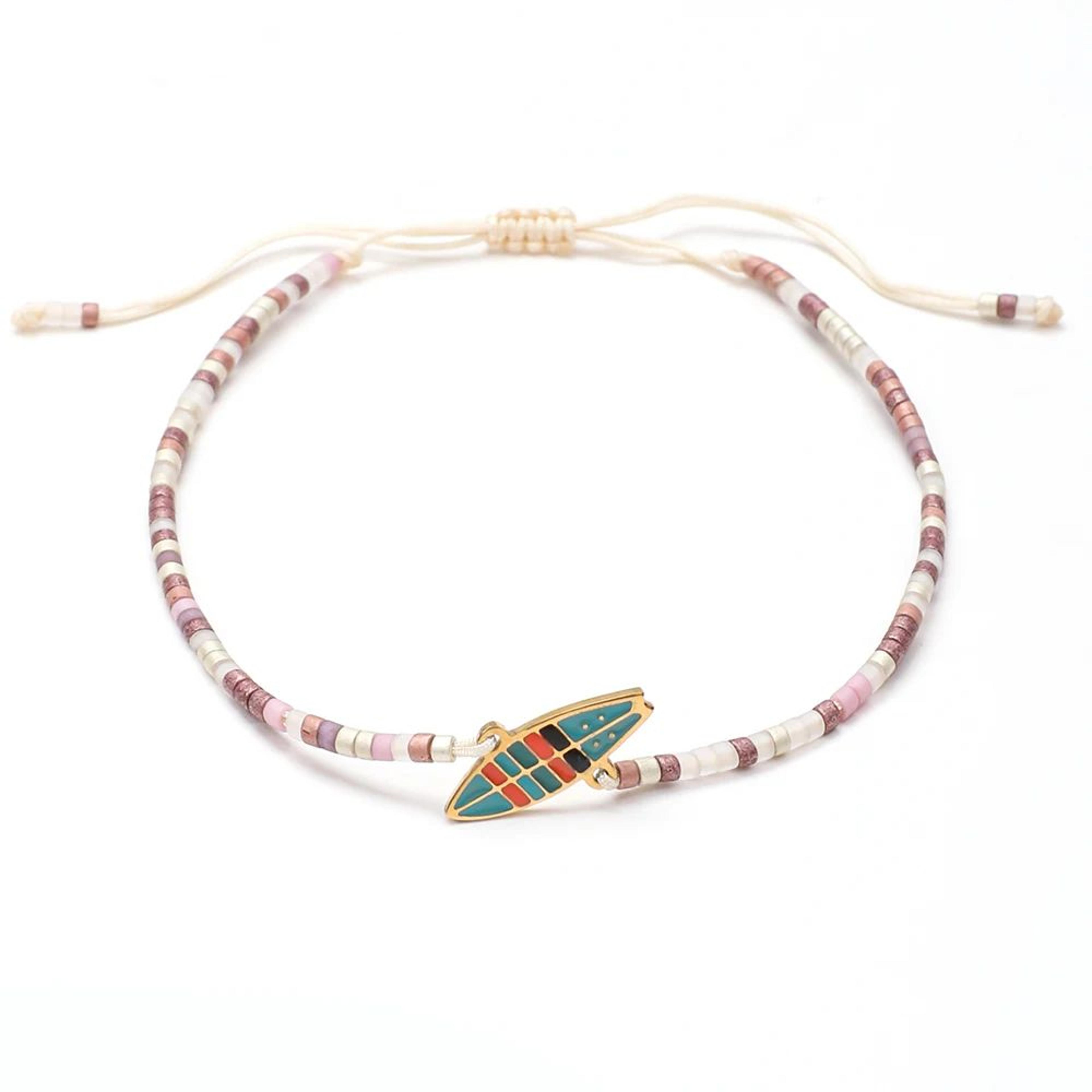 Miyuki Surfboard Charm Beach Bracelet 11