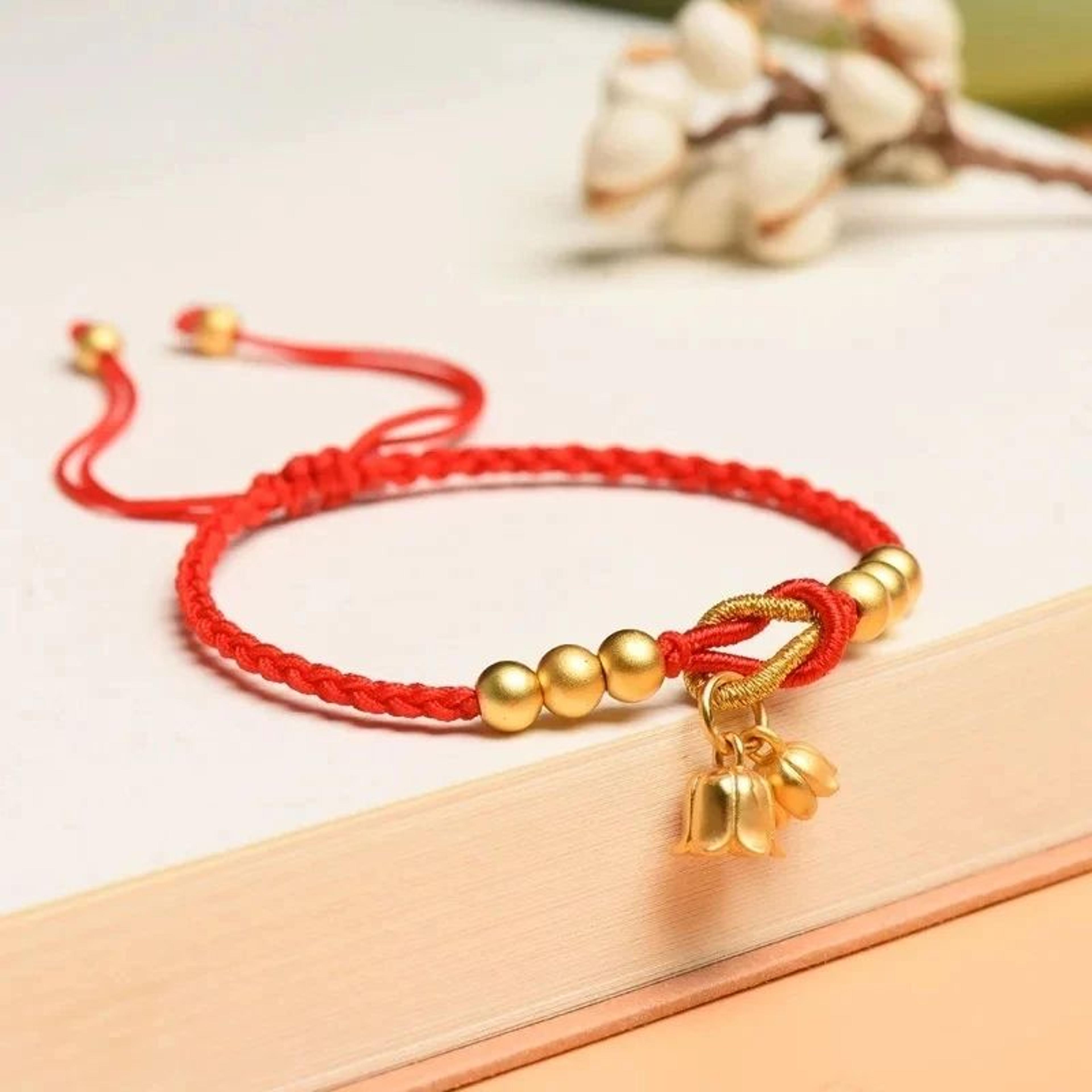 Ancient Coin Woven Lucky Bead Bracelet 14