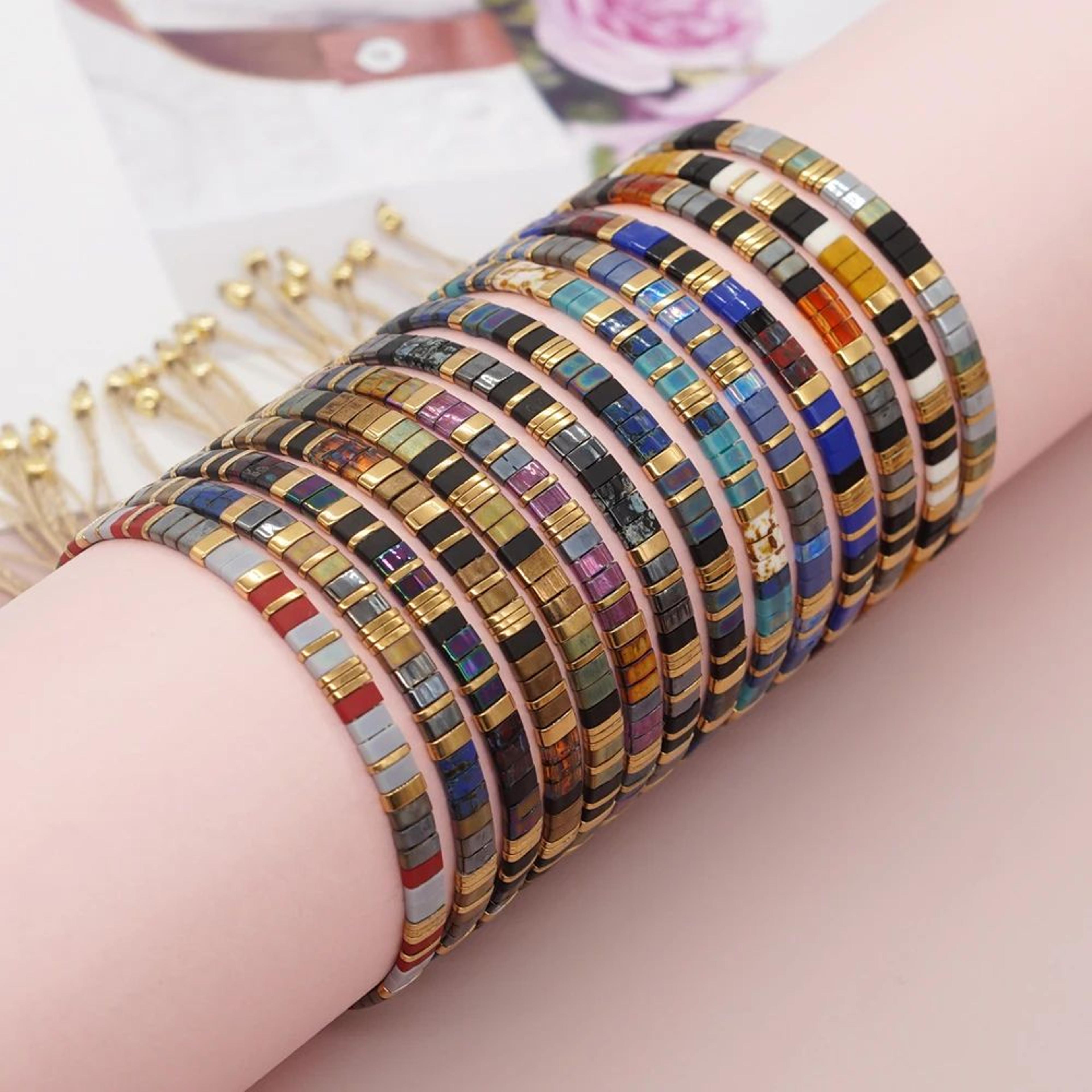 Boho Colorful Tila Beaded Bracelet 1