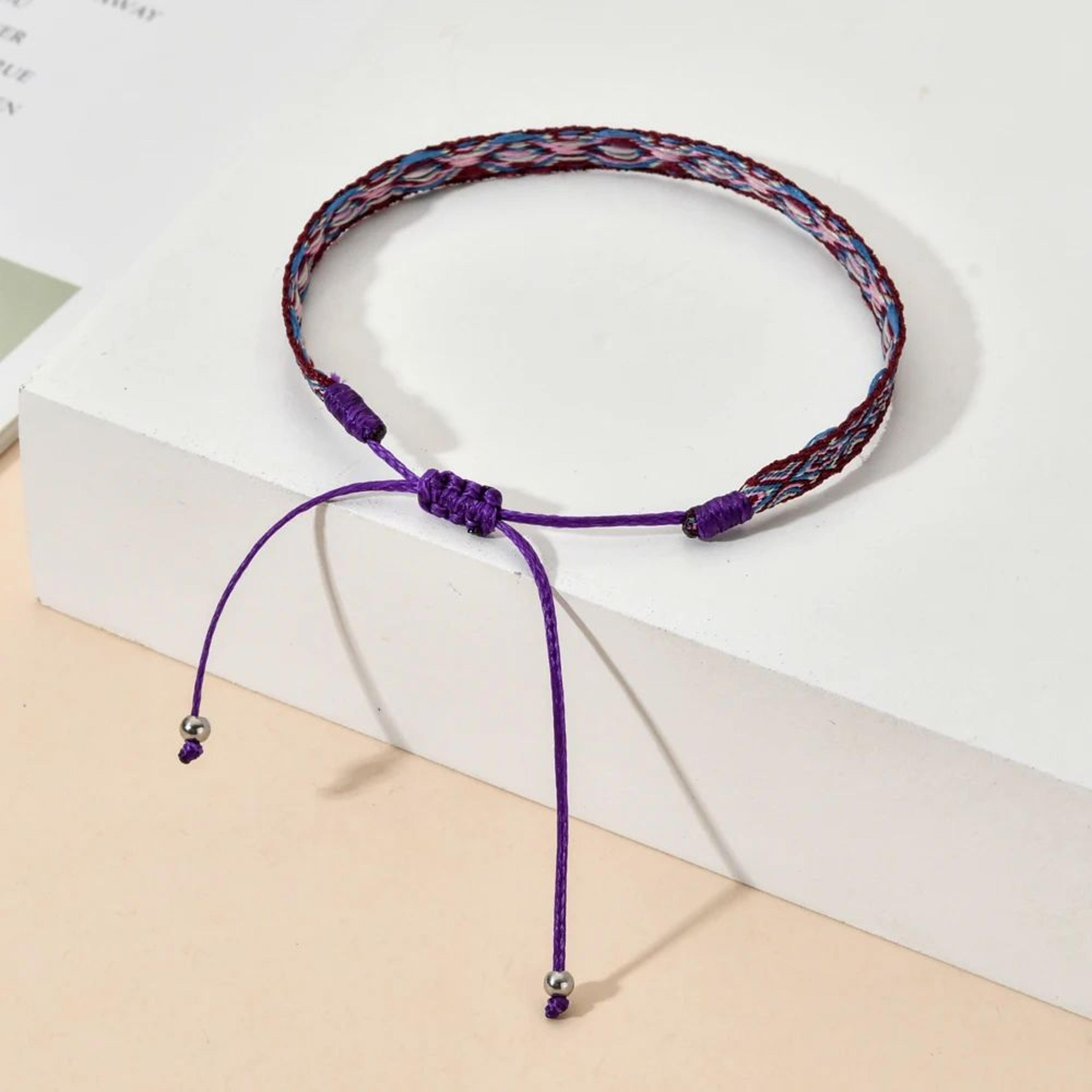 Colorful Boho Woven Friendship Bracelet 4