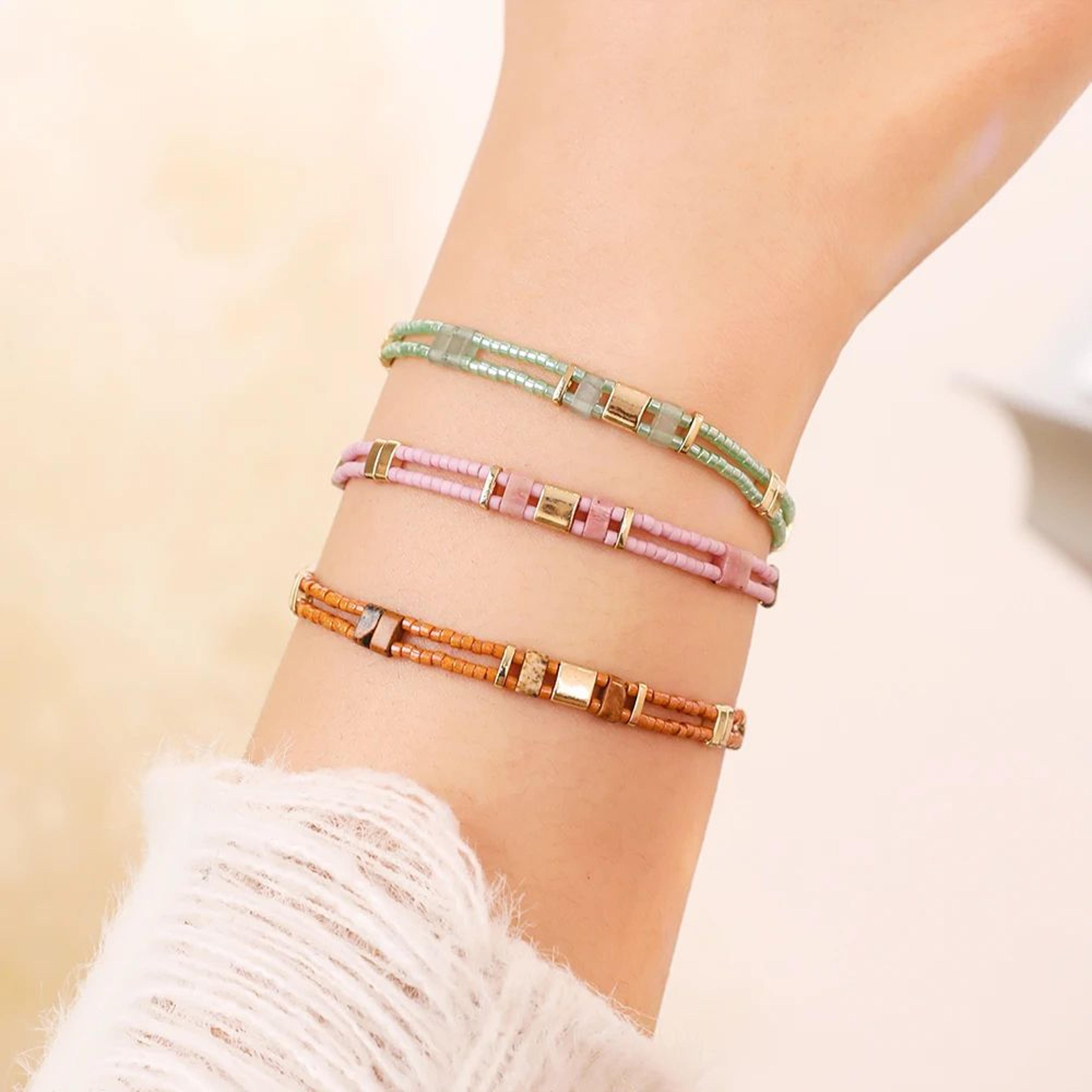 Colorful Double Layer Miyuki Tila Bracelet 1