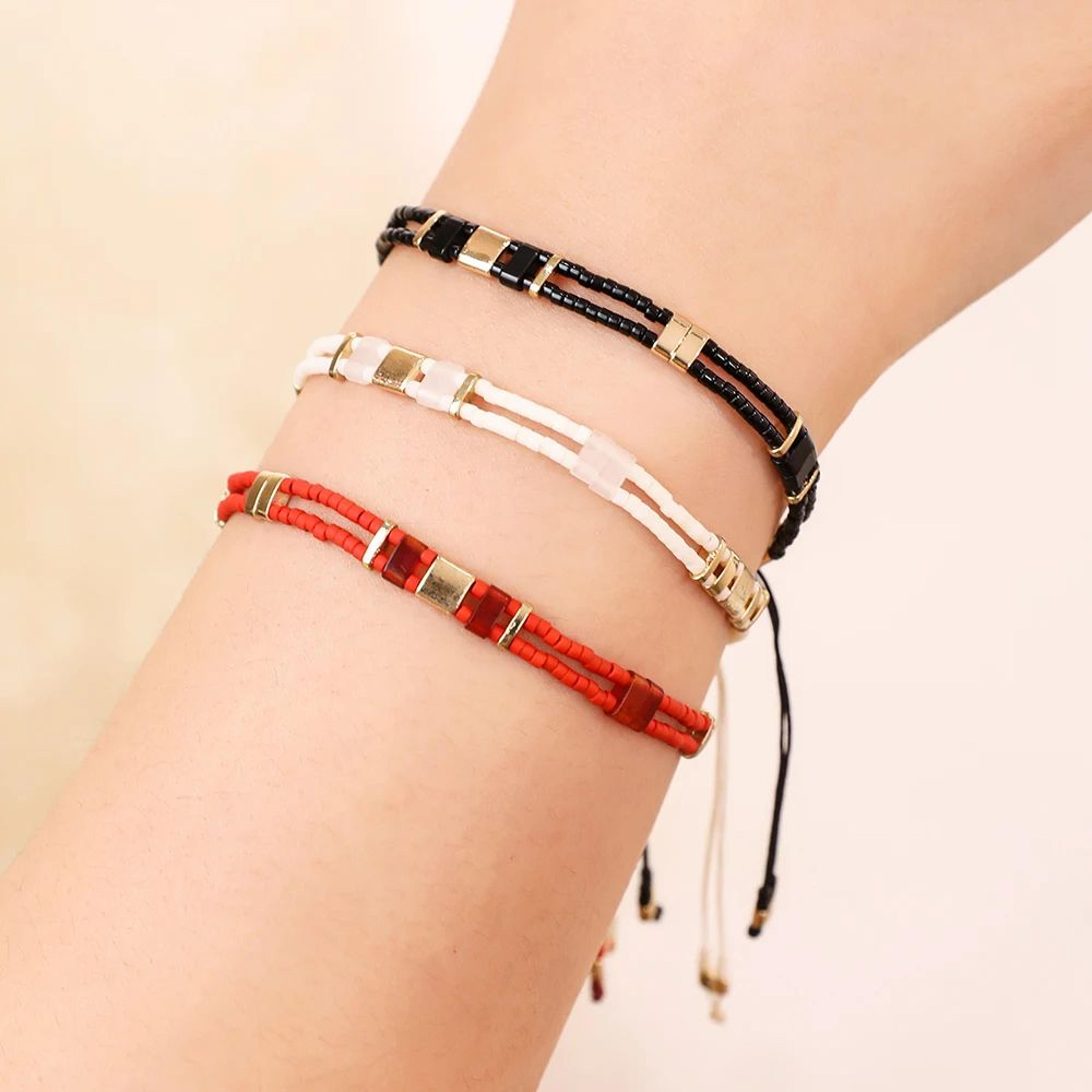 Colorful Double Layer Miyuki Tila Bracelet 2