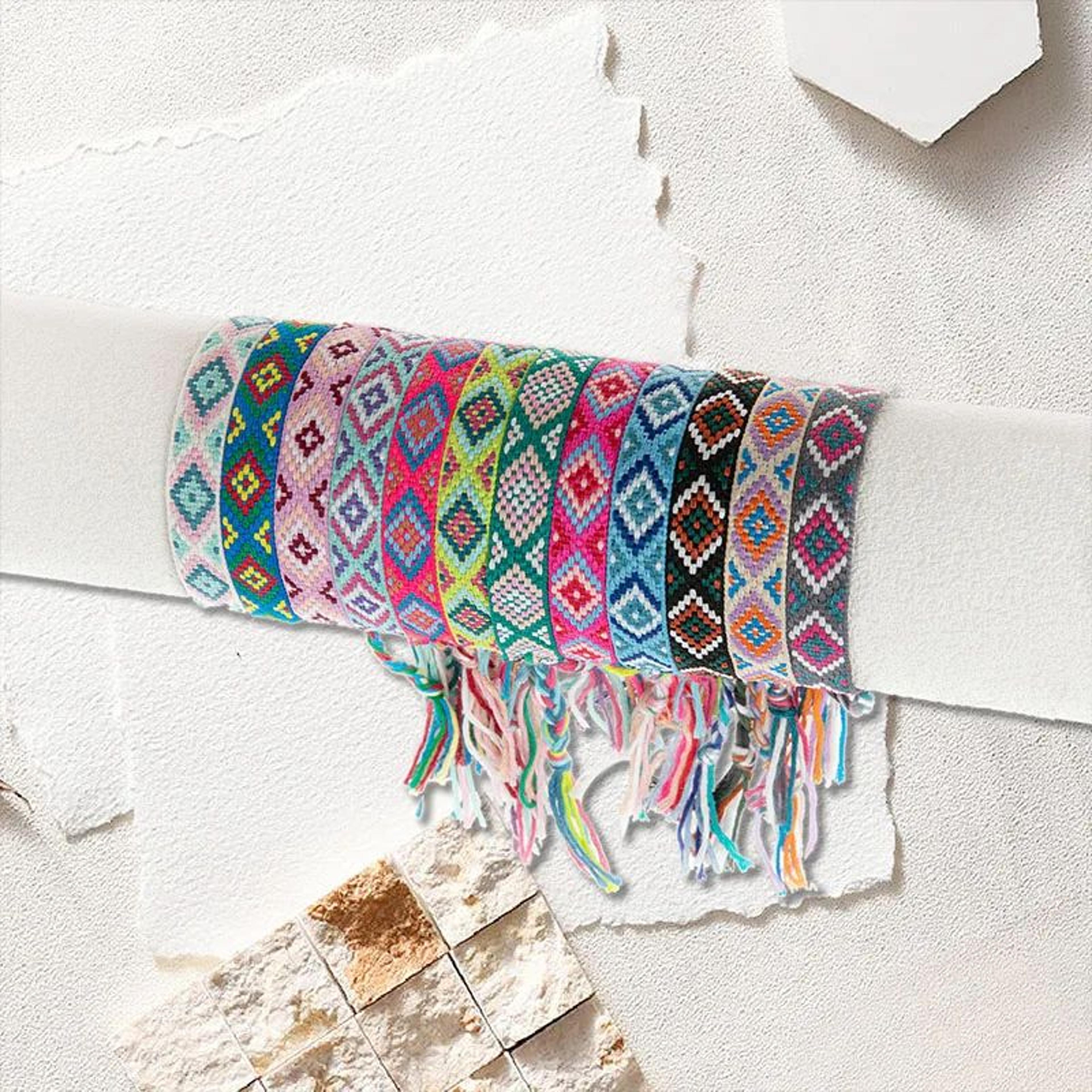 Bohemian Adjustable Woven Bracelet Set 3