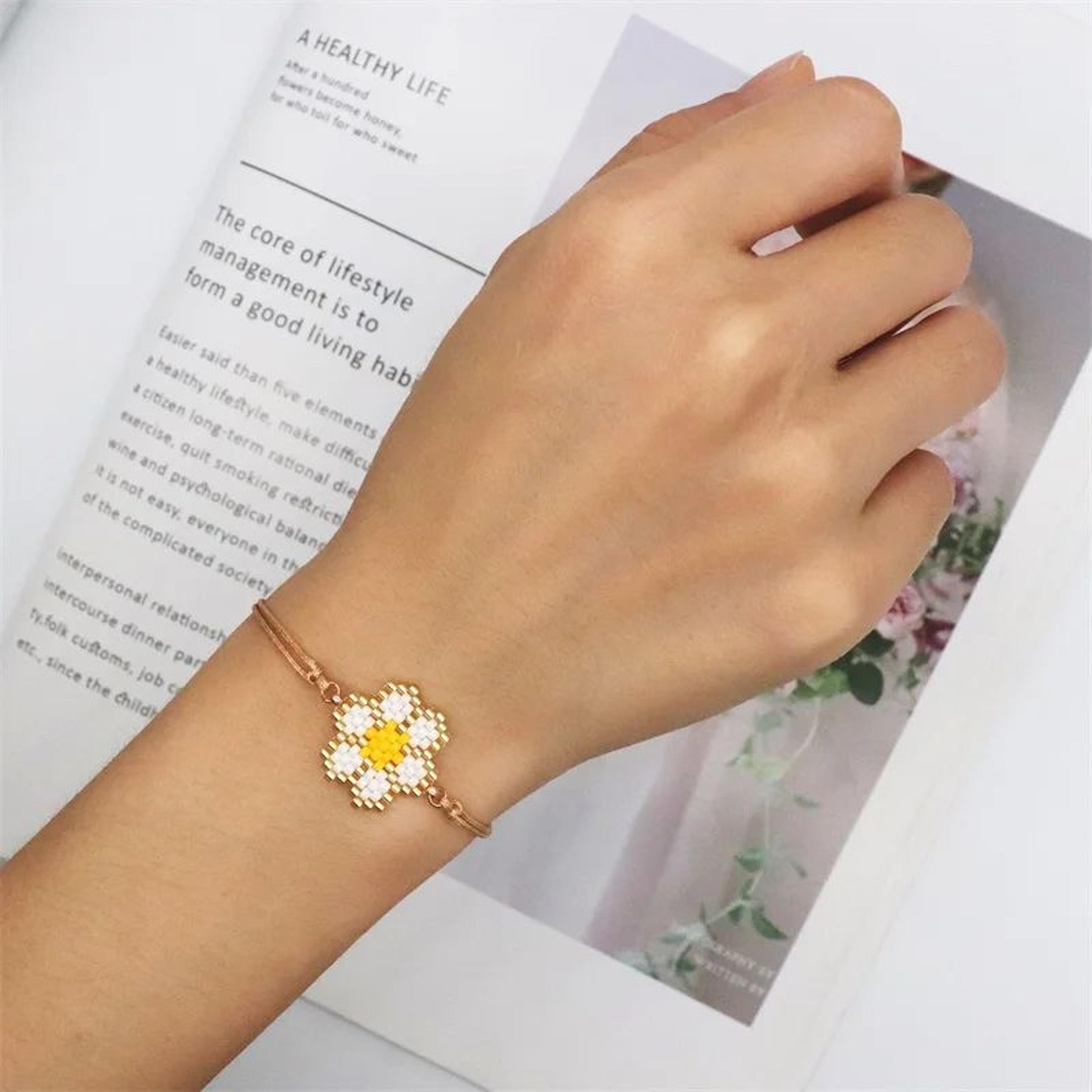 Bohemian Miyuki Flower And Fruit Bracelet 1