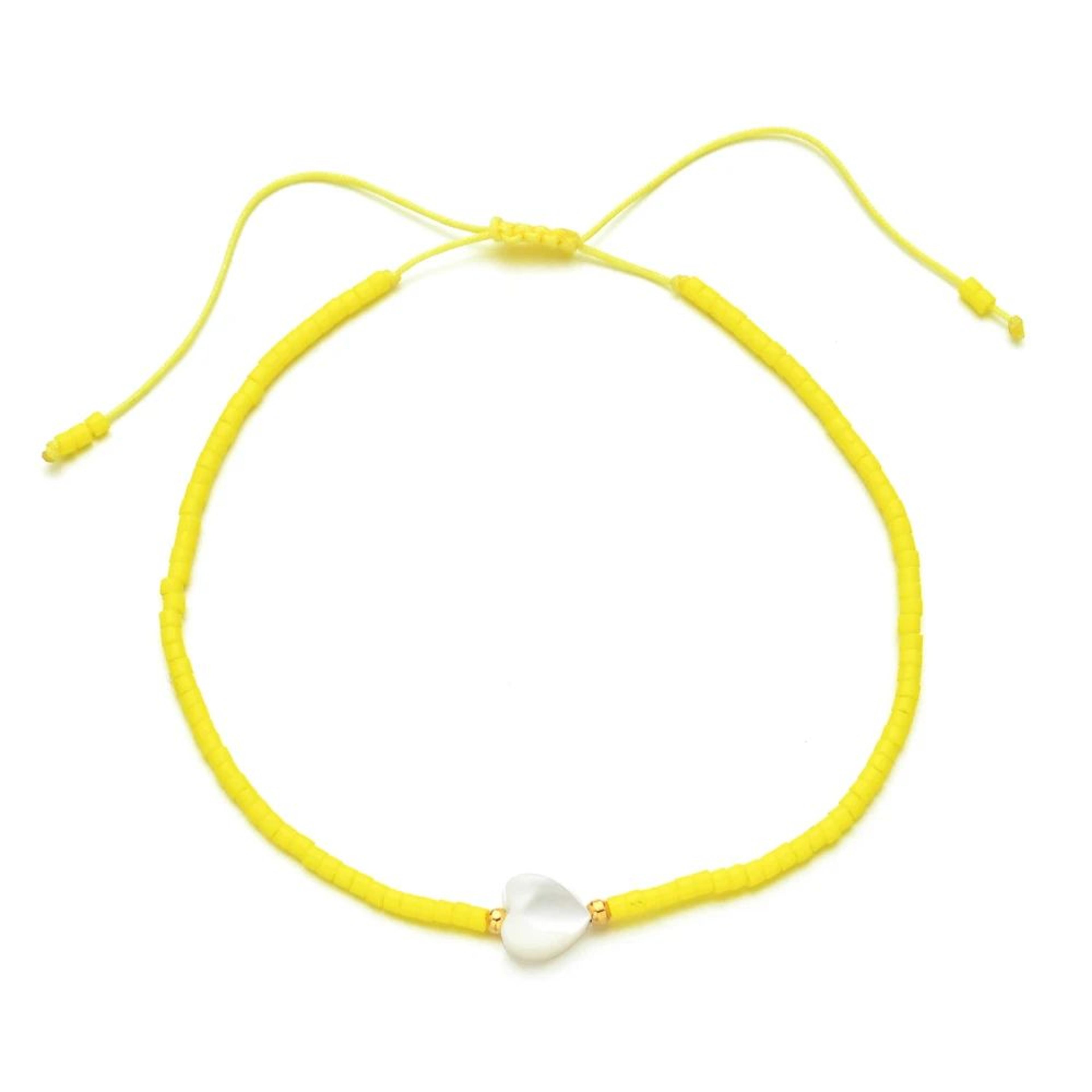 Gradient Miyuki Shell Heart Beaded Bracelet 20