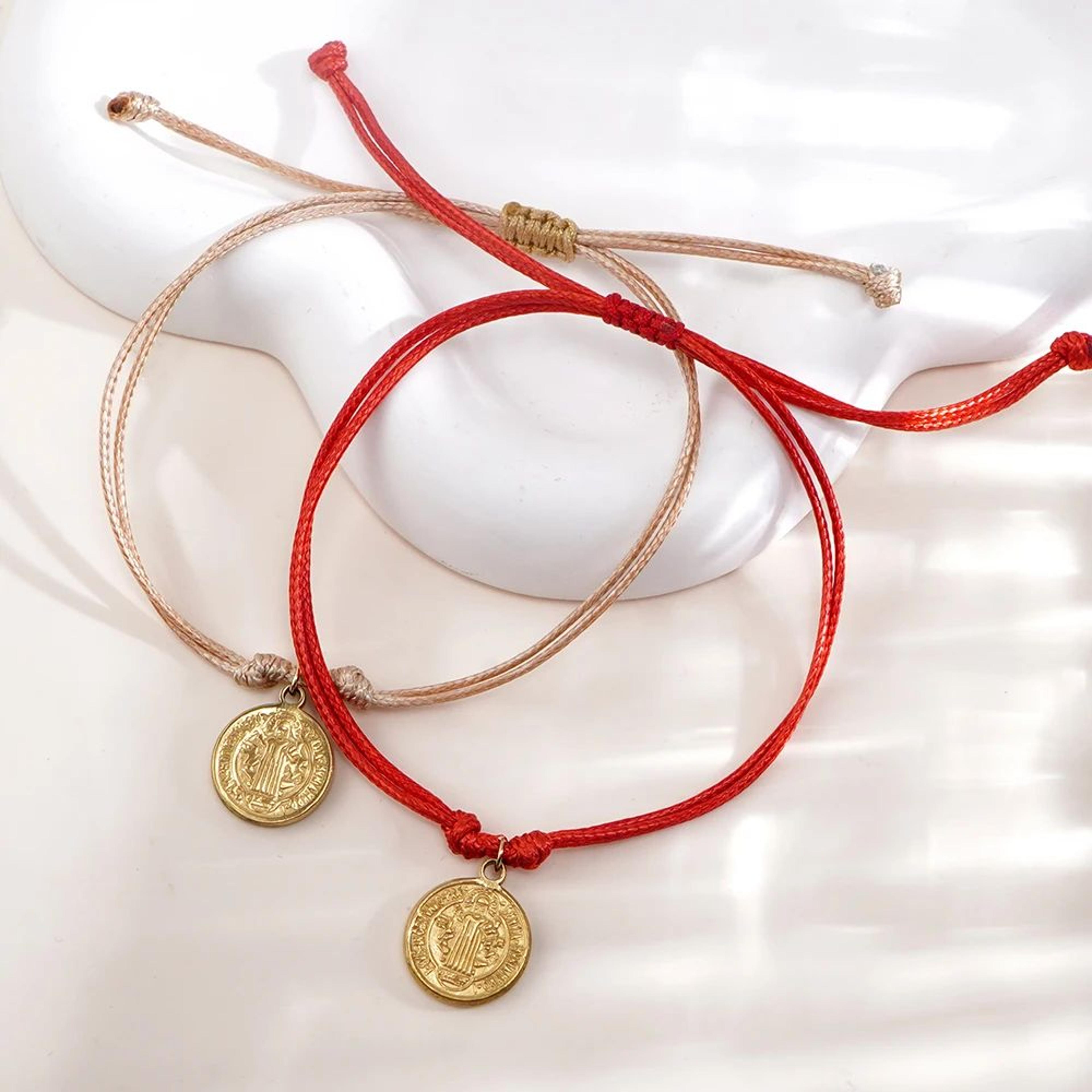 Bohemian Saint Maiden Red Rope Bracelet 2