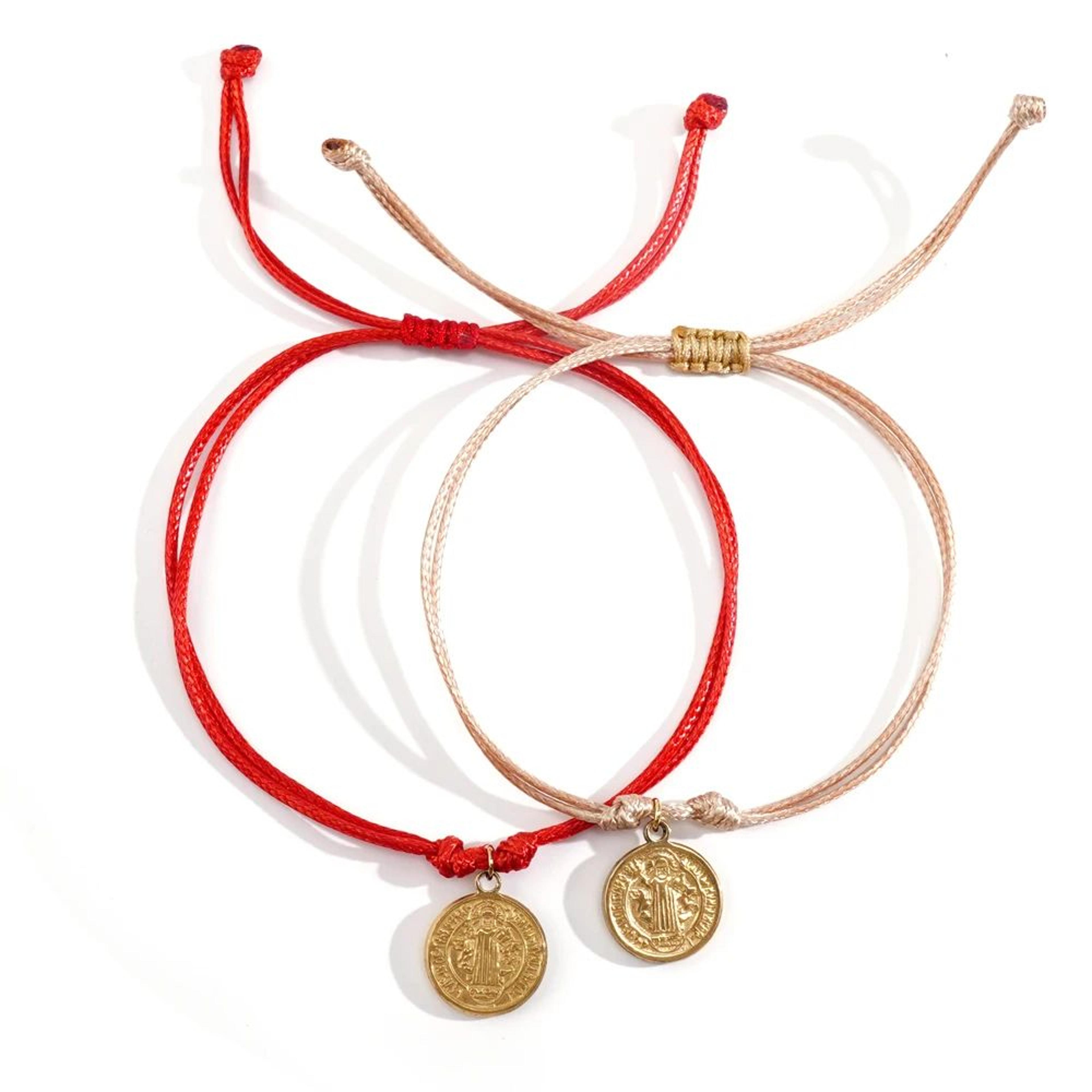 Bohemian Saint Maiden Red Rope Bracelet 7