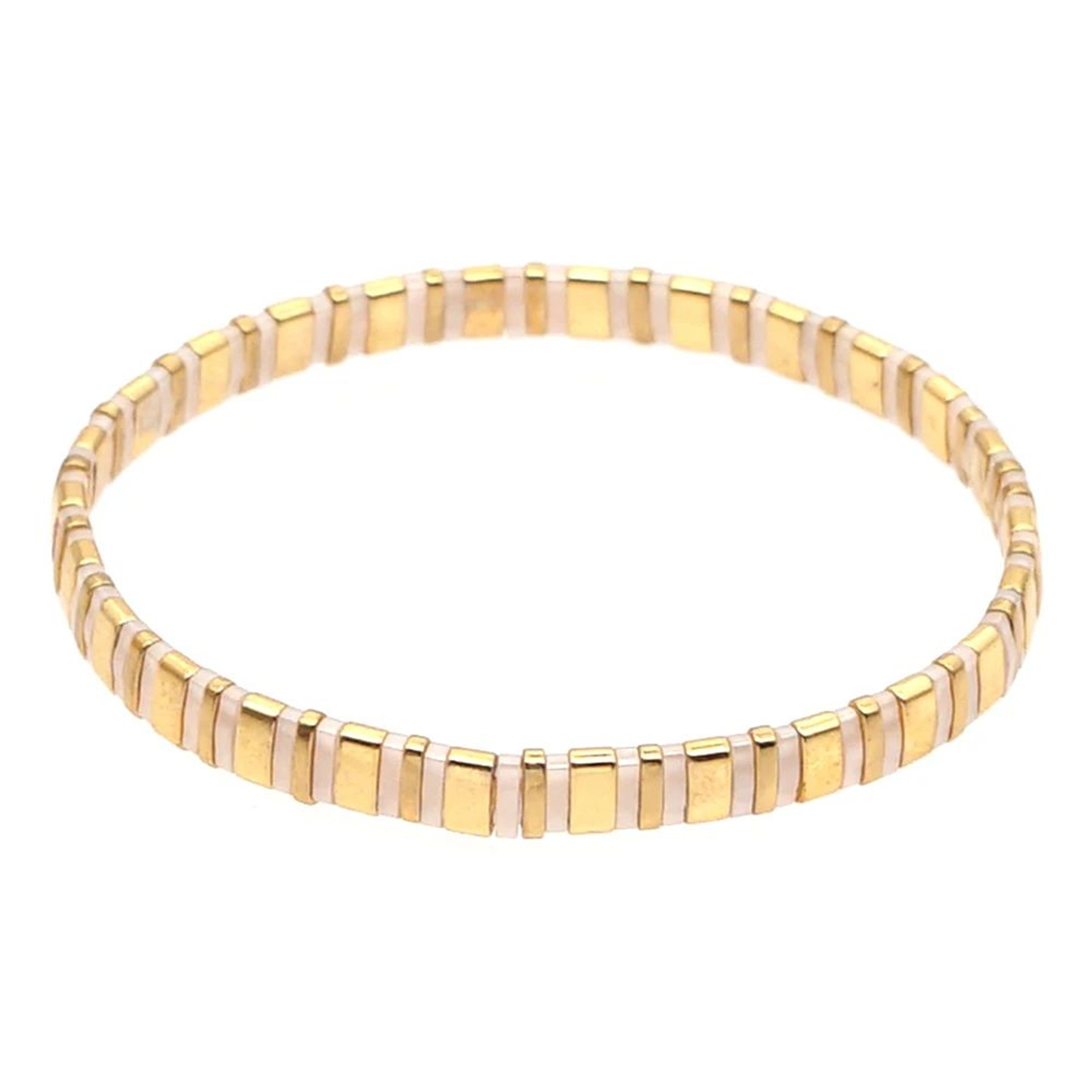 Boho Gold Tila Beaded Bracelet 3
