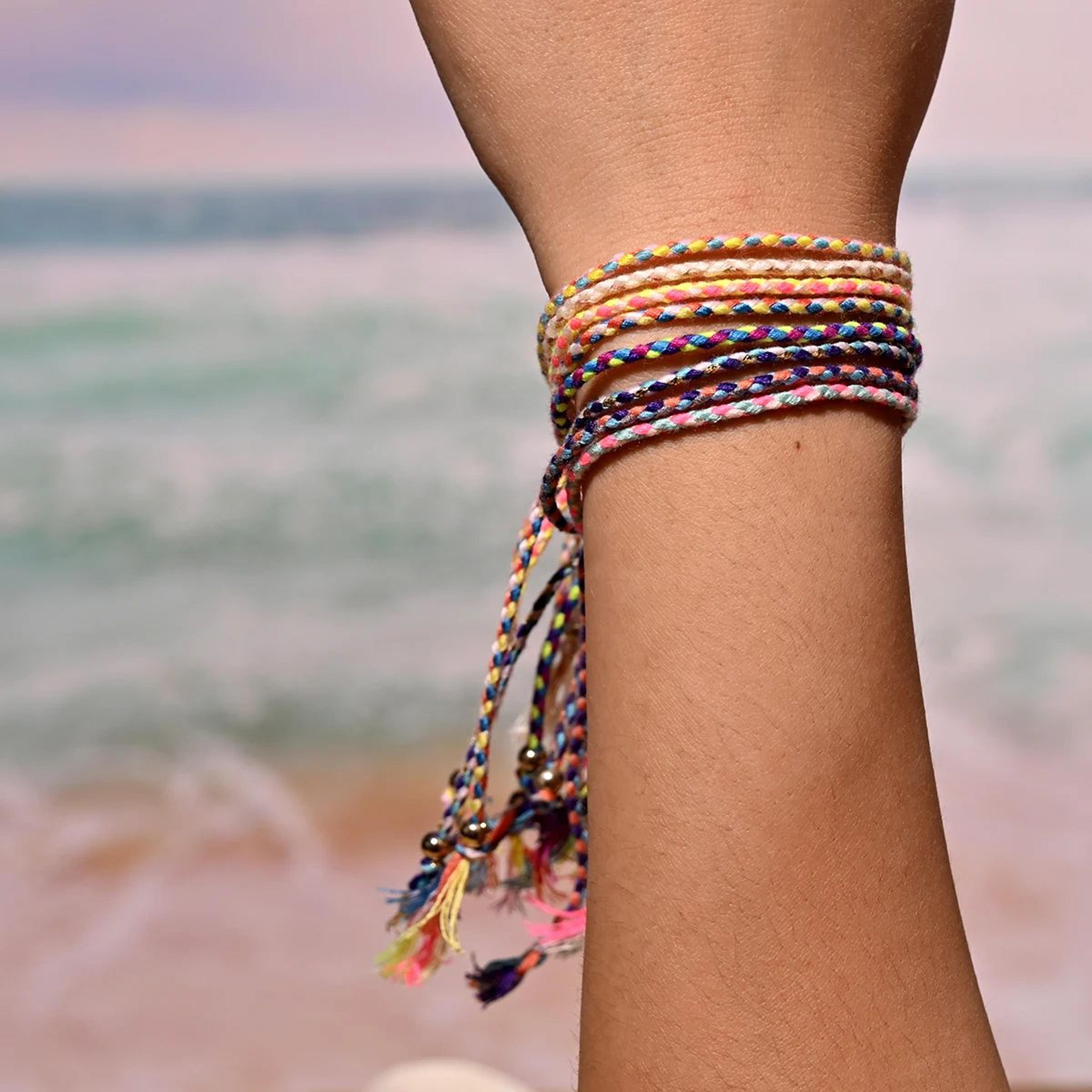 Bohemian Tassel Friendship Bracelet Set 5