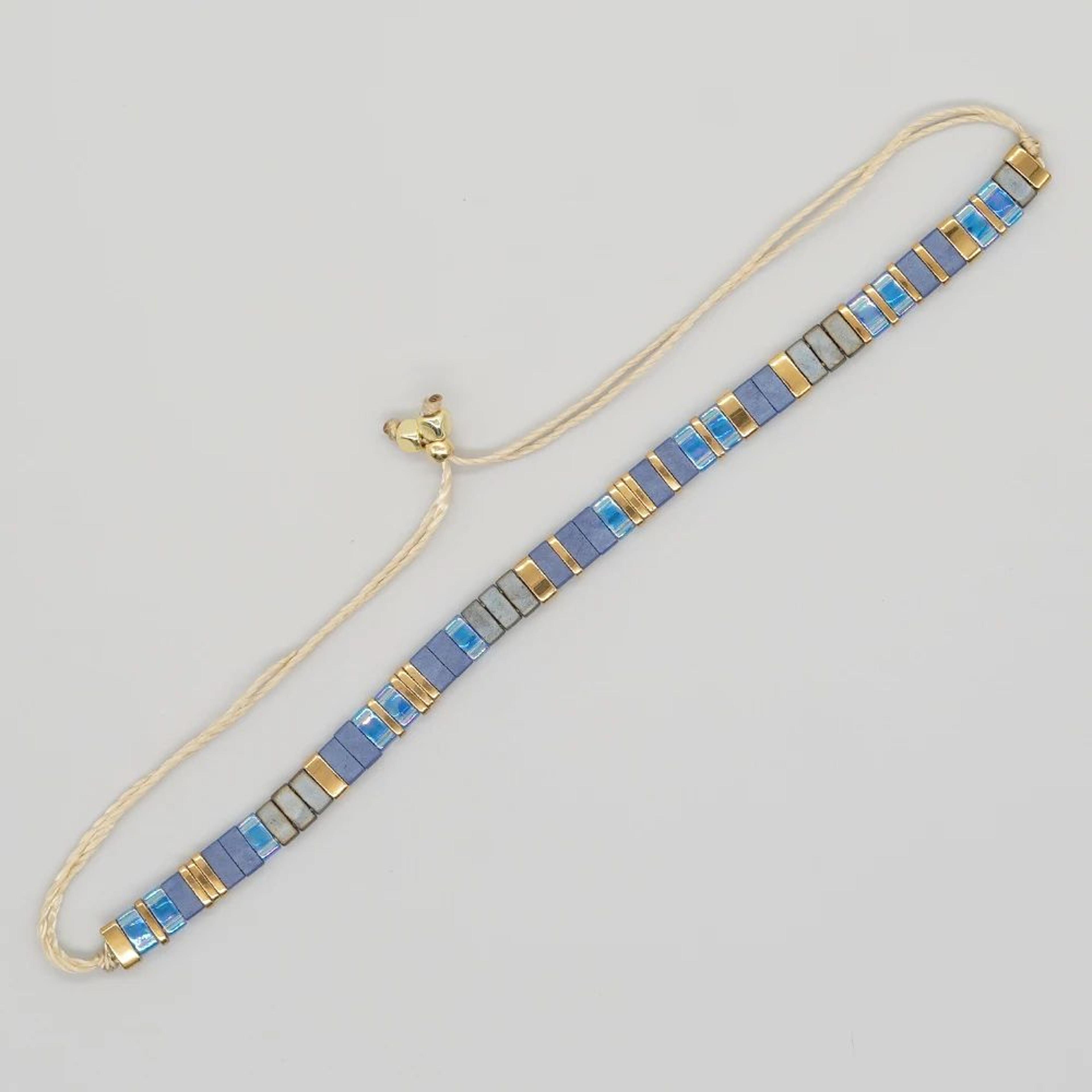 Colorful Bohemian Tila Bead Woven Bracelet 8