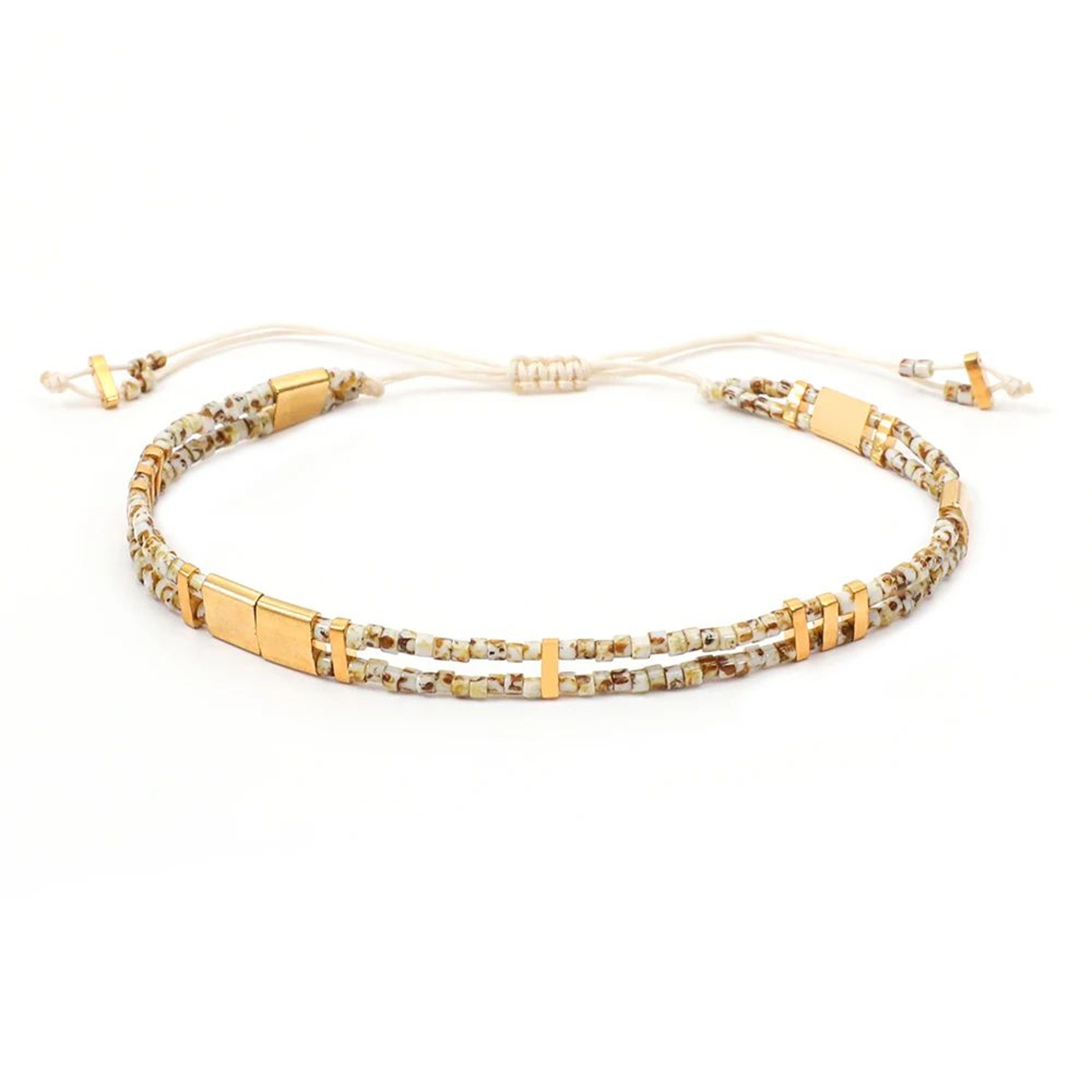 Colorful Boho Miyuki Tila Bead Bracelet 1