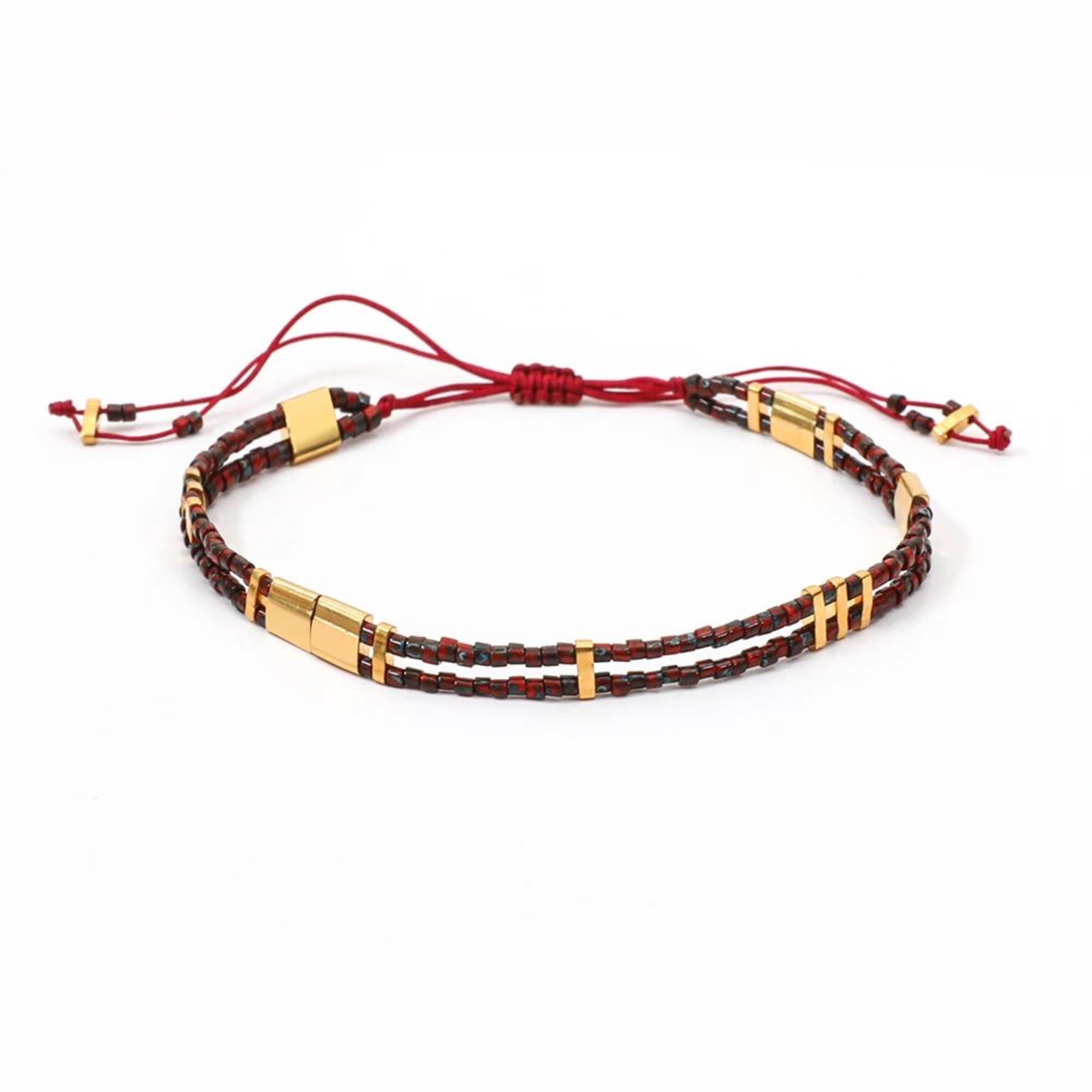 Colorful Boho Miyuki Tila Bead Bracelet 6