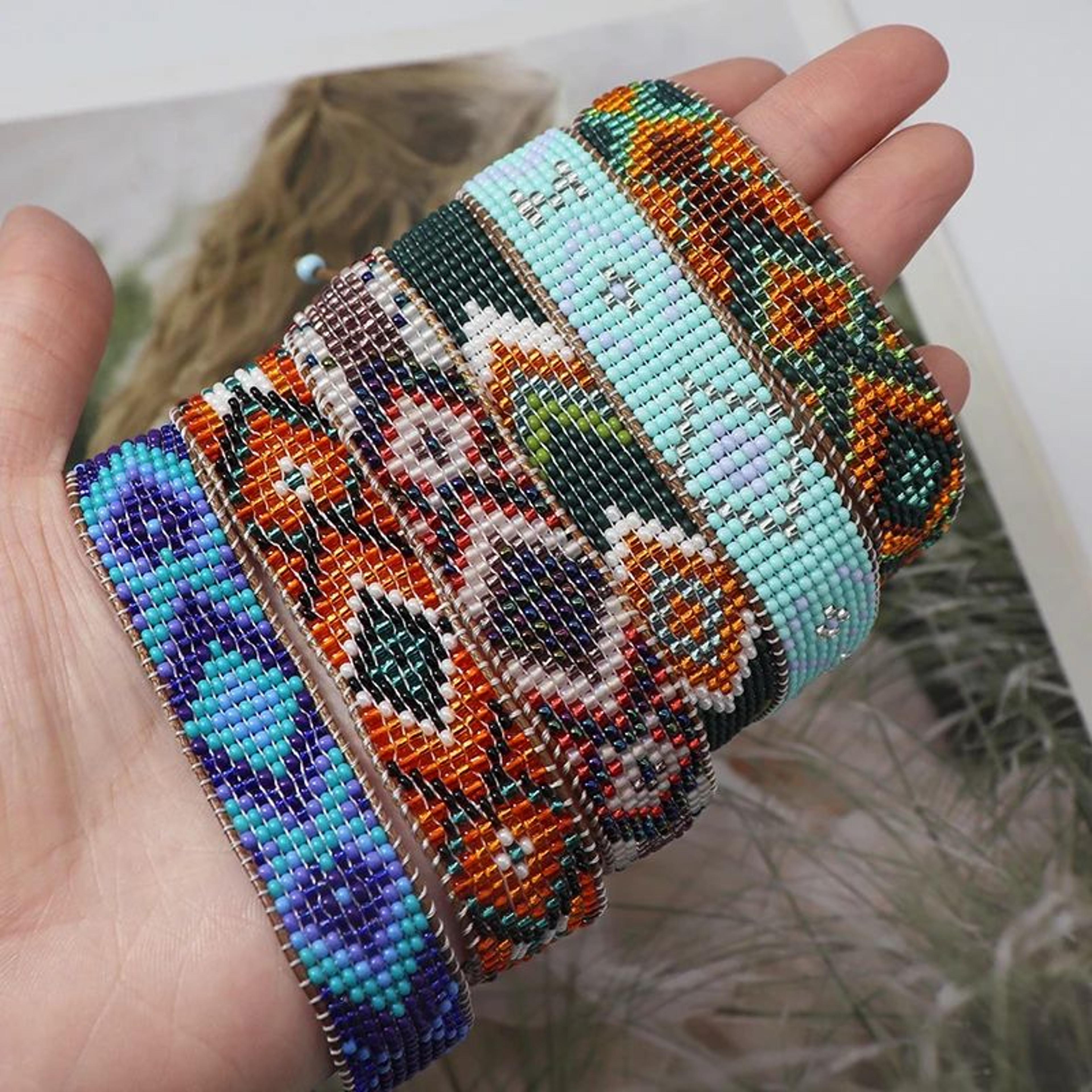 Colorful Geometric Miyuki Bead Bracelet 1