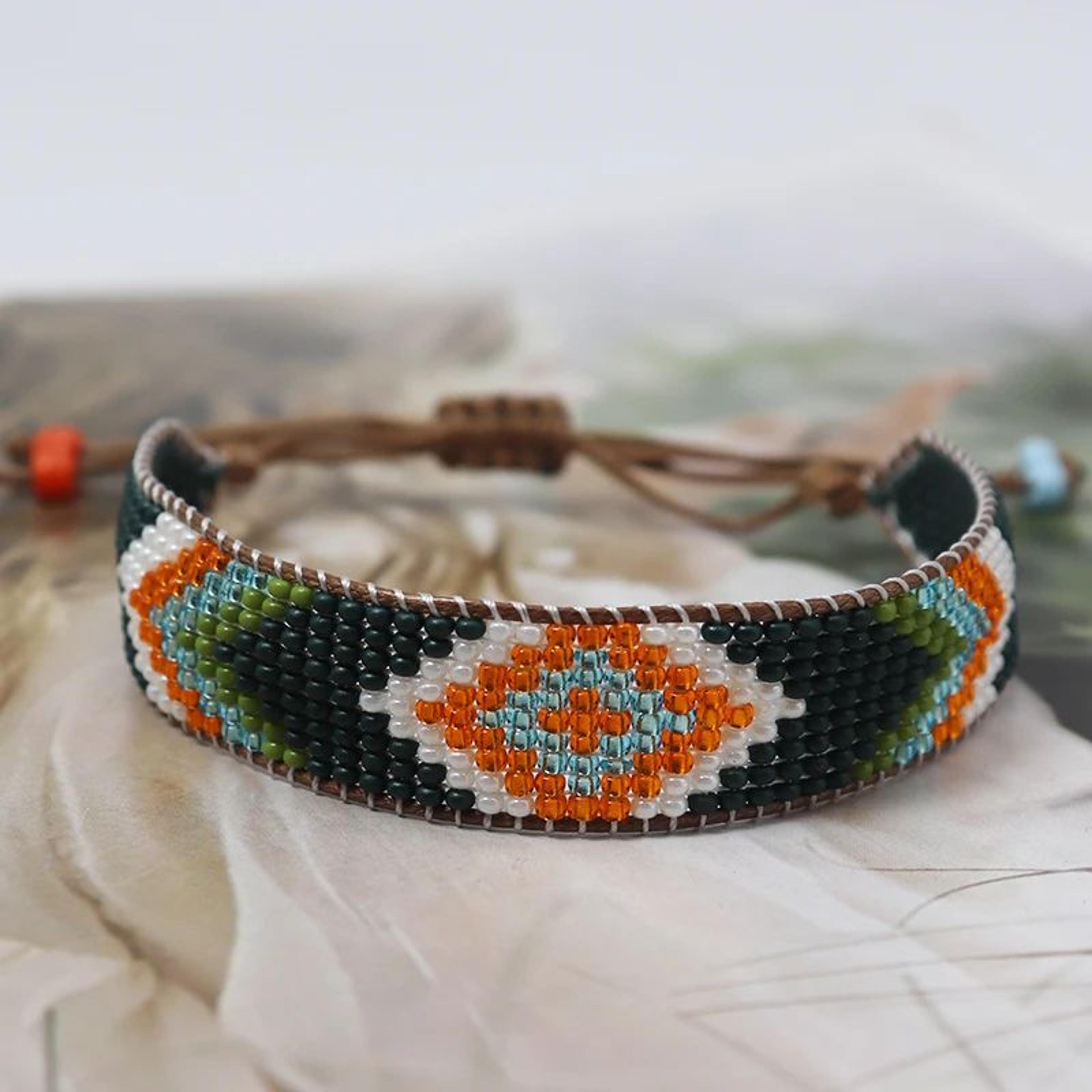 Colorful Geometric Miyuki Bead Bracelet 6