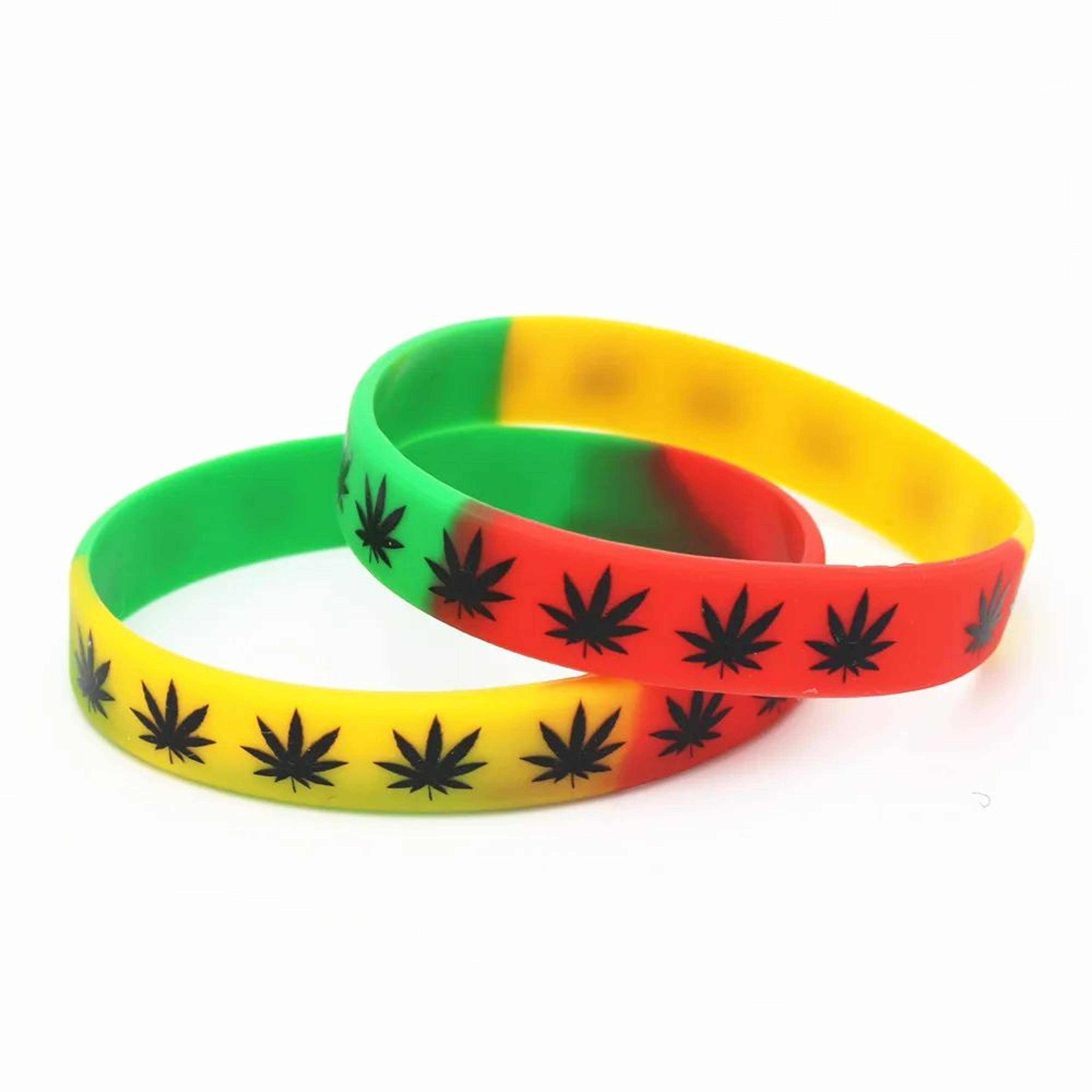 Maple Leaf Silicone Sports Wristband Bracelet 2