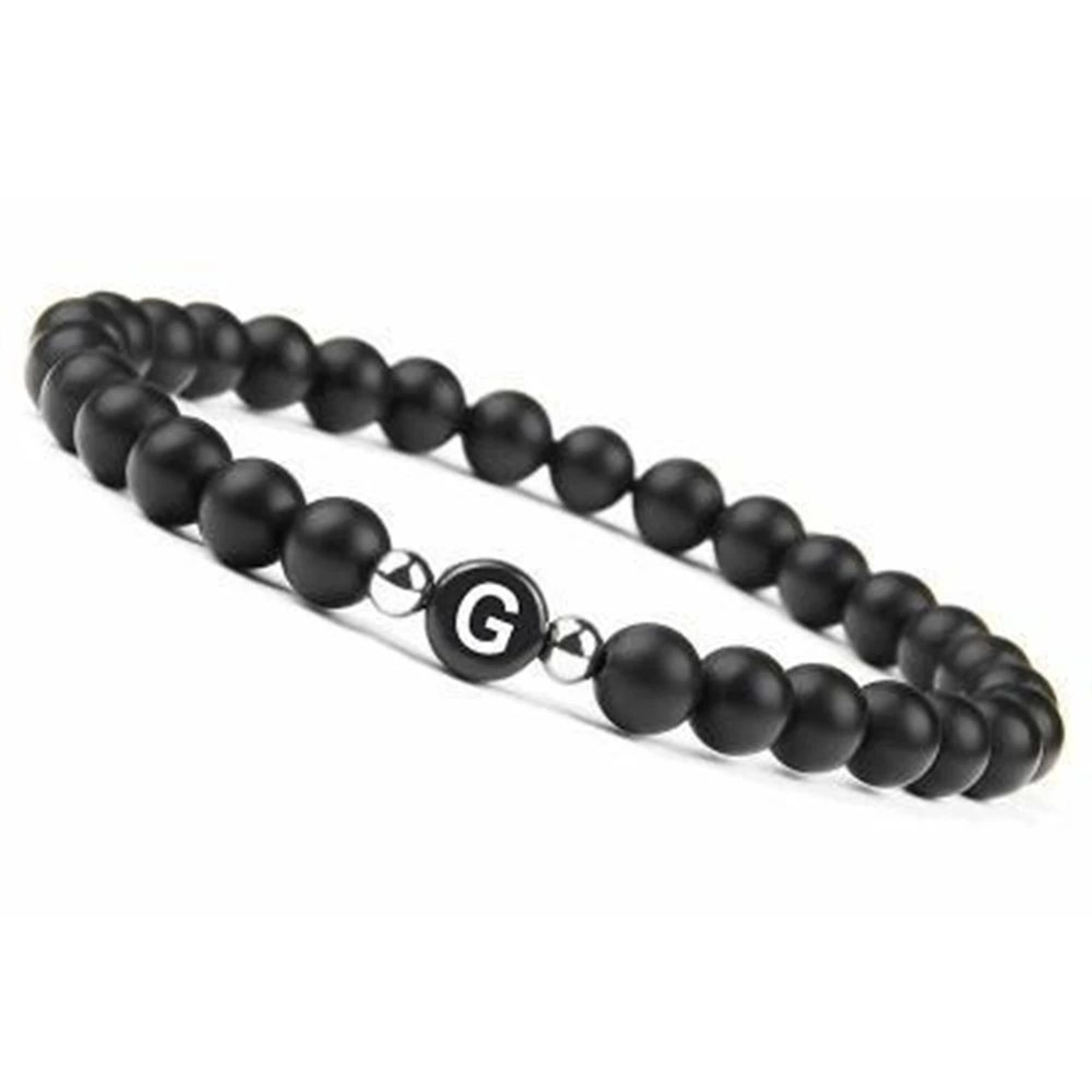 Personalized Letter Bead Stretch Bracelet 9