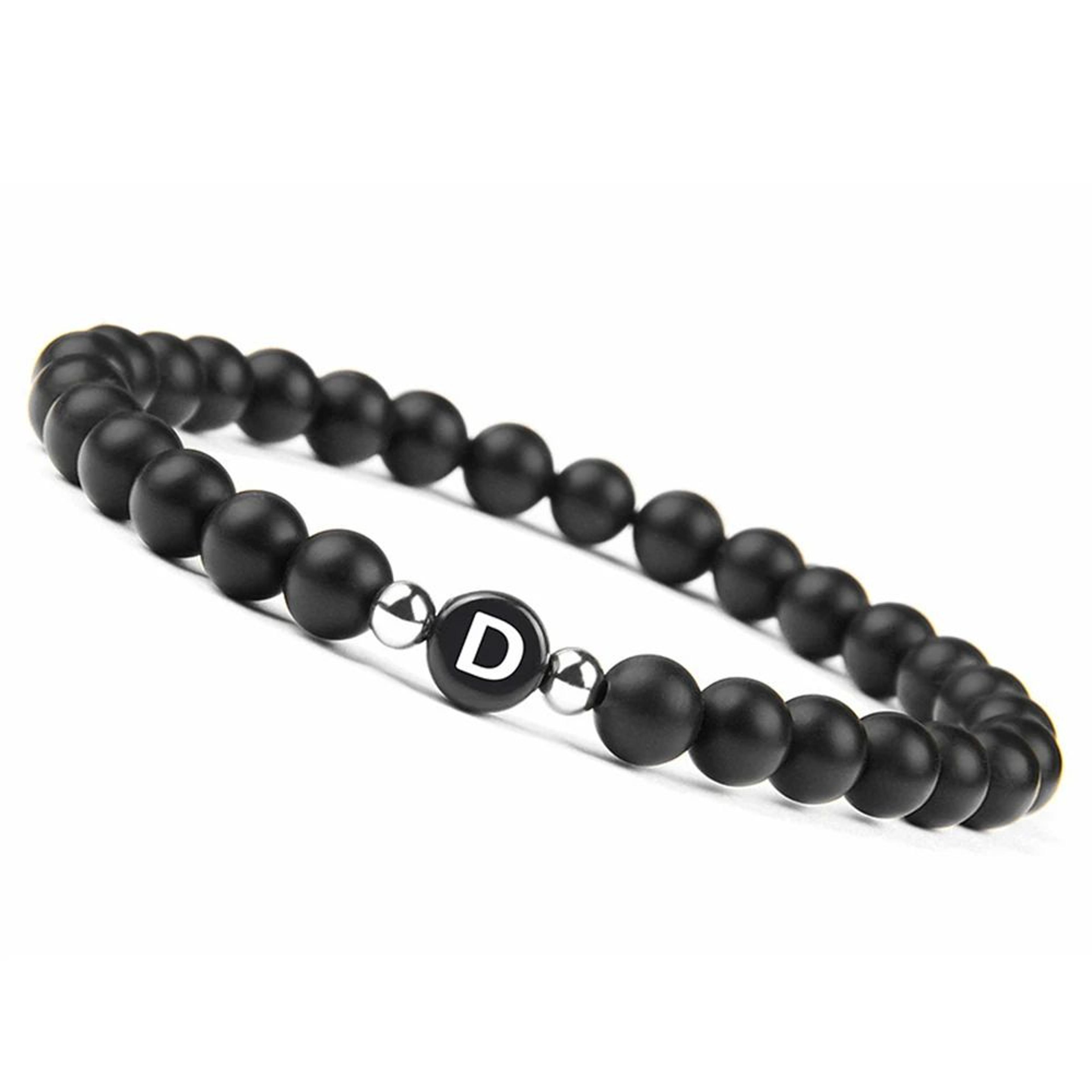 Personalized Letter Bead Stretch Bracelet 6
