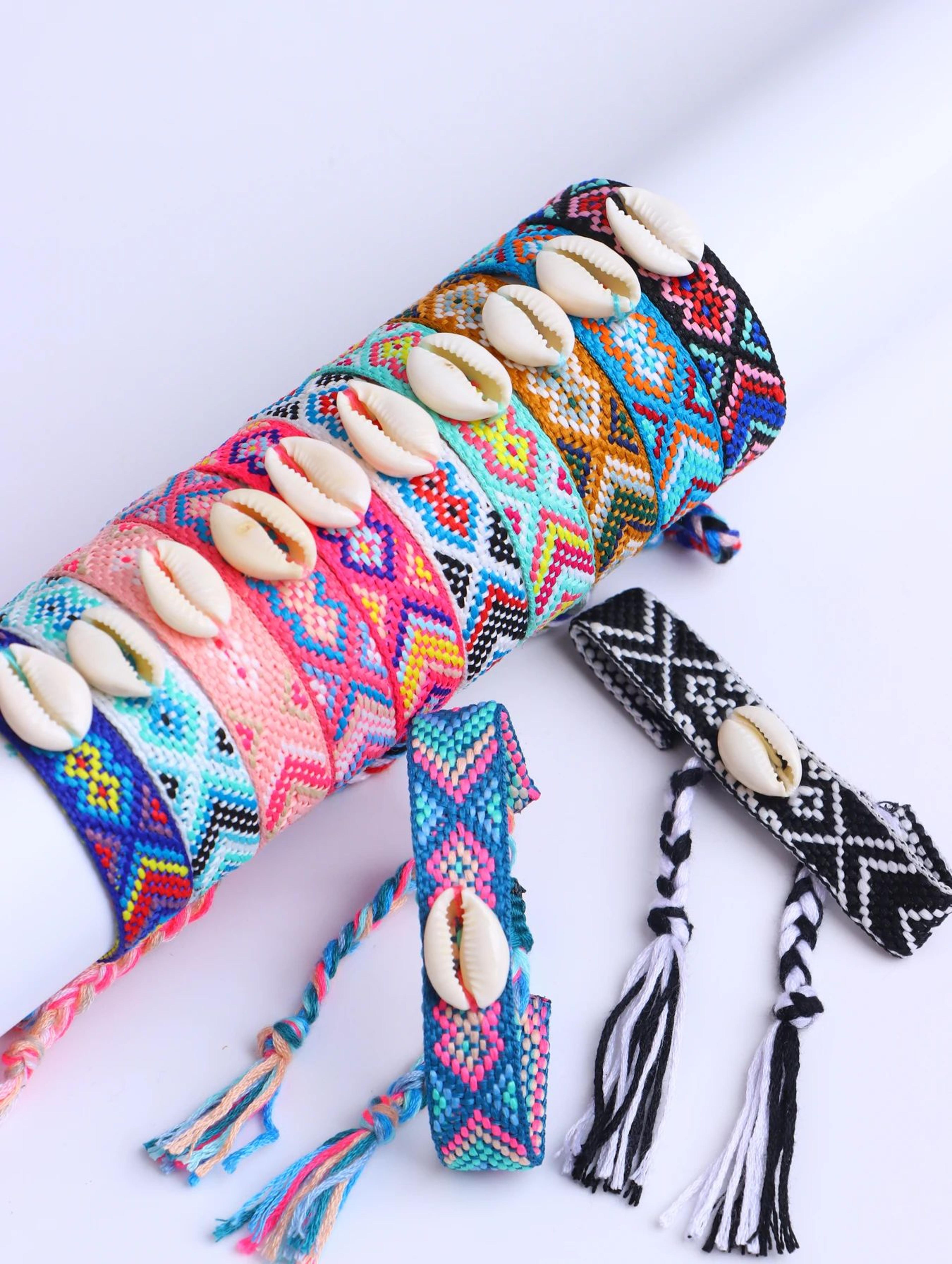 Boho Braided Cotton Rope Friendship Bracelets 3