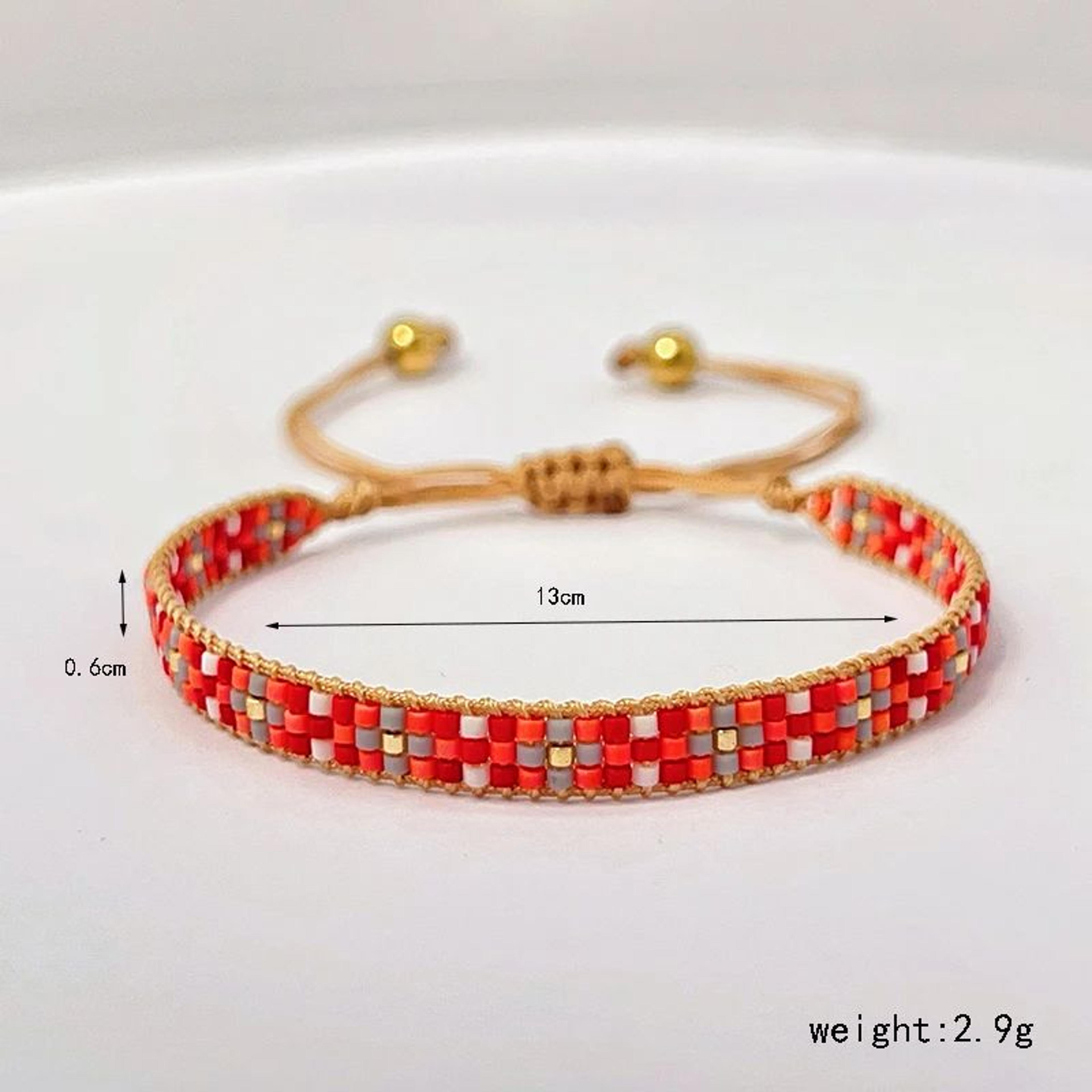 Colorful Miyuki Glass Bead Woven Bracelet 11