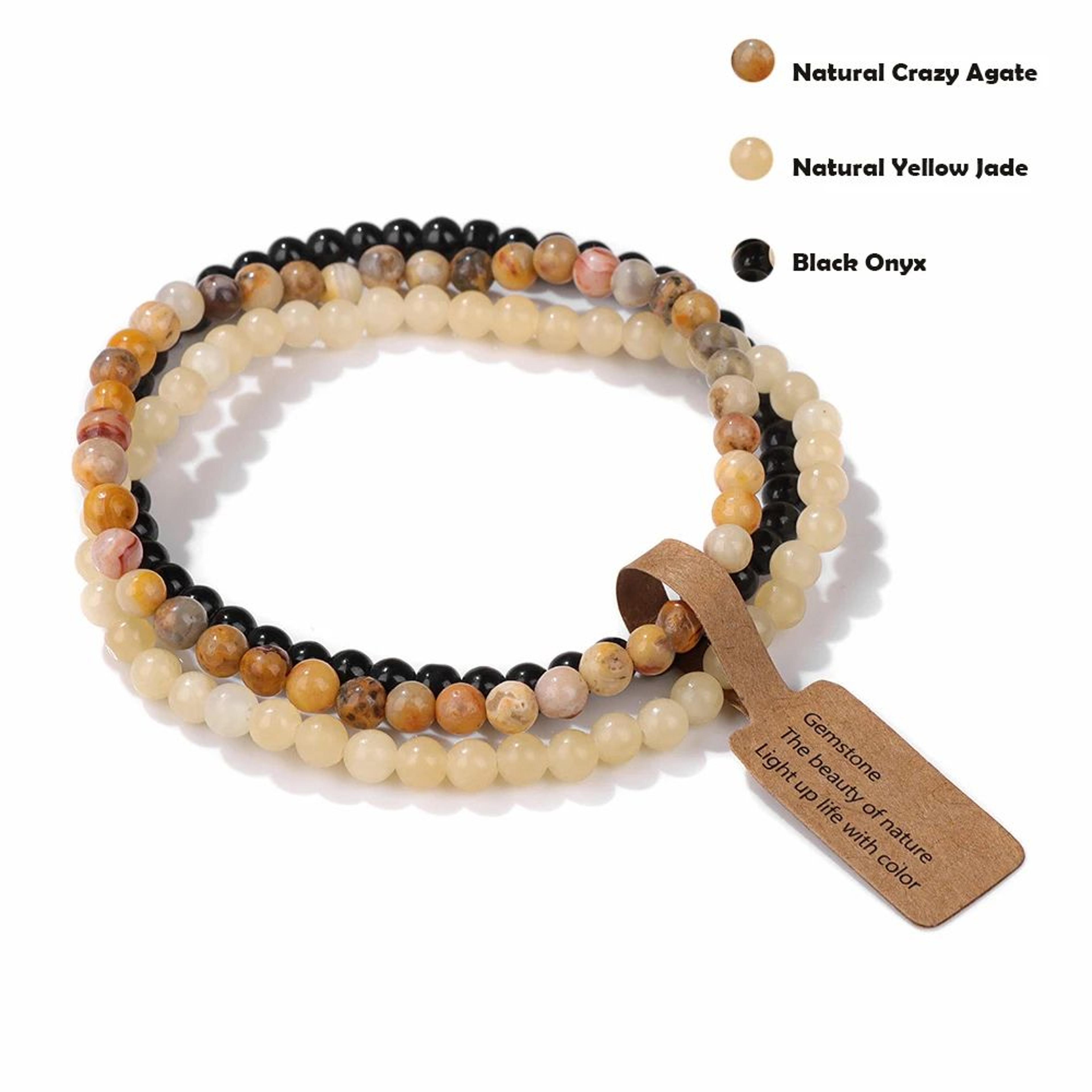 Mini Natural Stone Beaded Bracelet Set 11