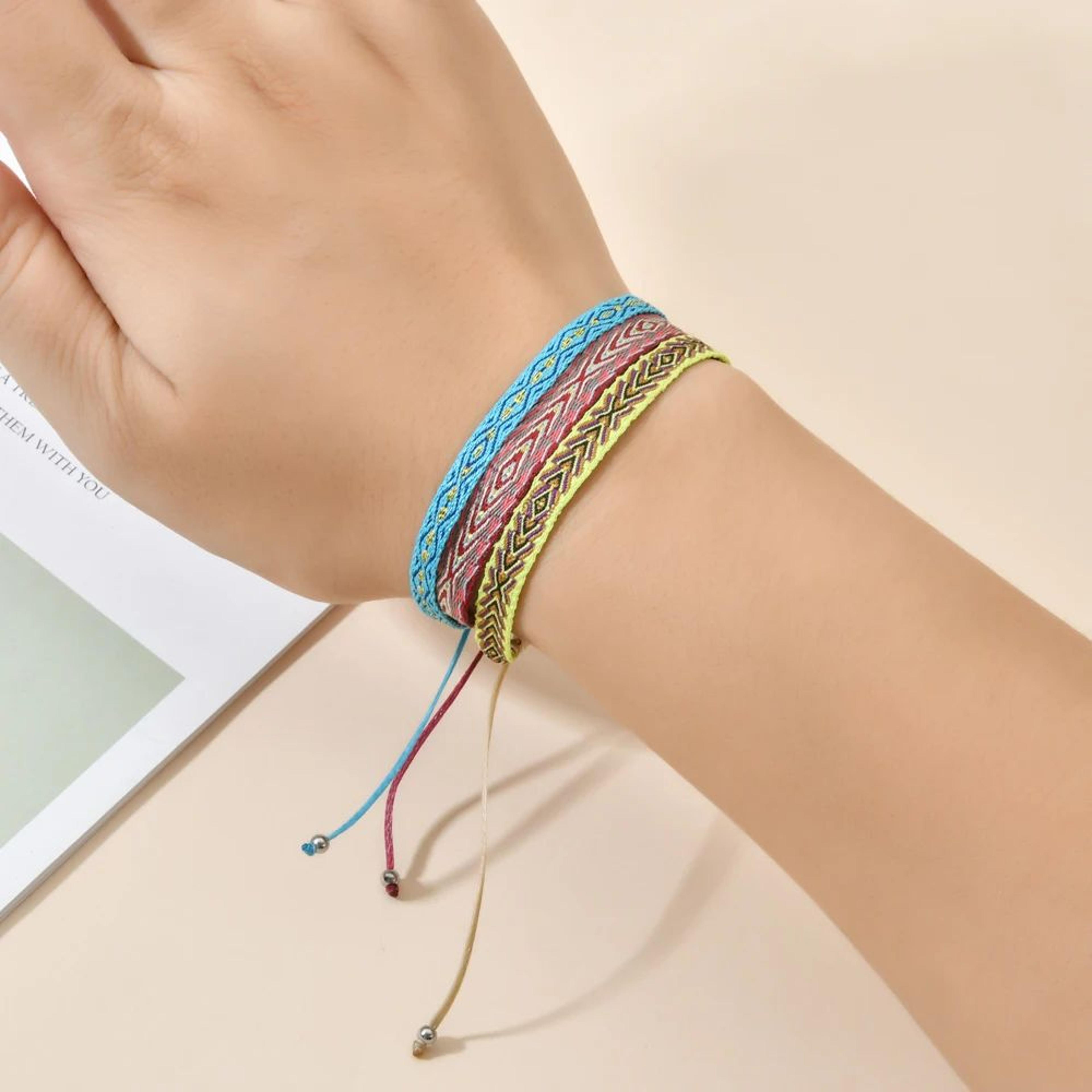 Boho Wayuu Woven Rope Bracelet 4