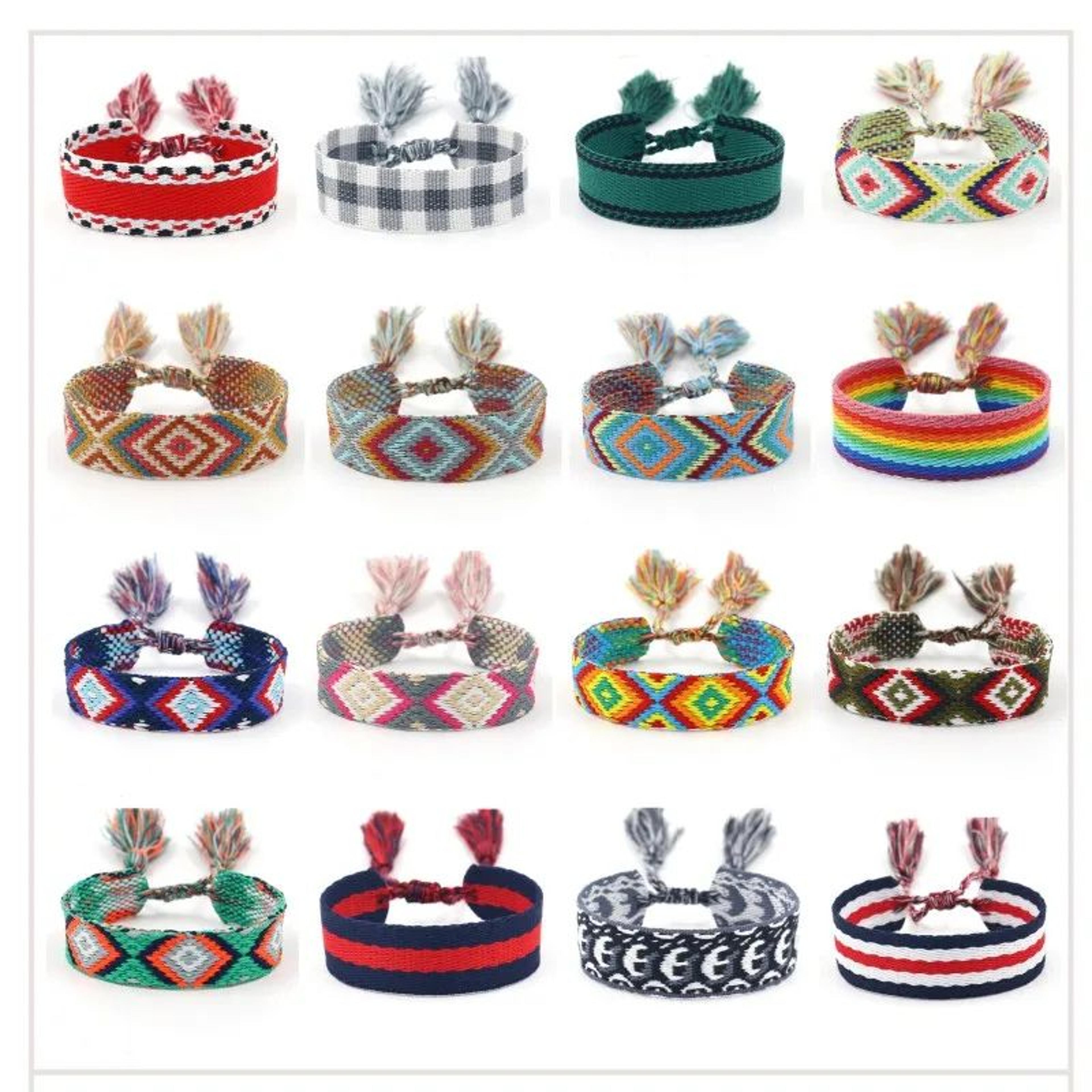 Colorful Boho Tassel Woven Friendship Bracelet 5