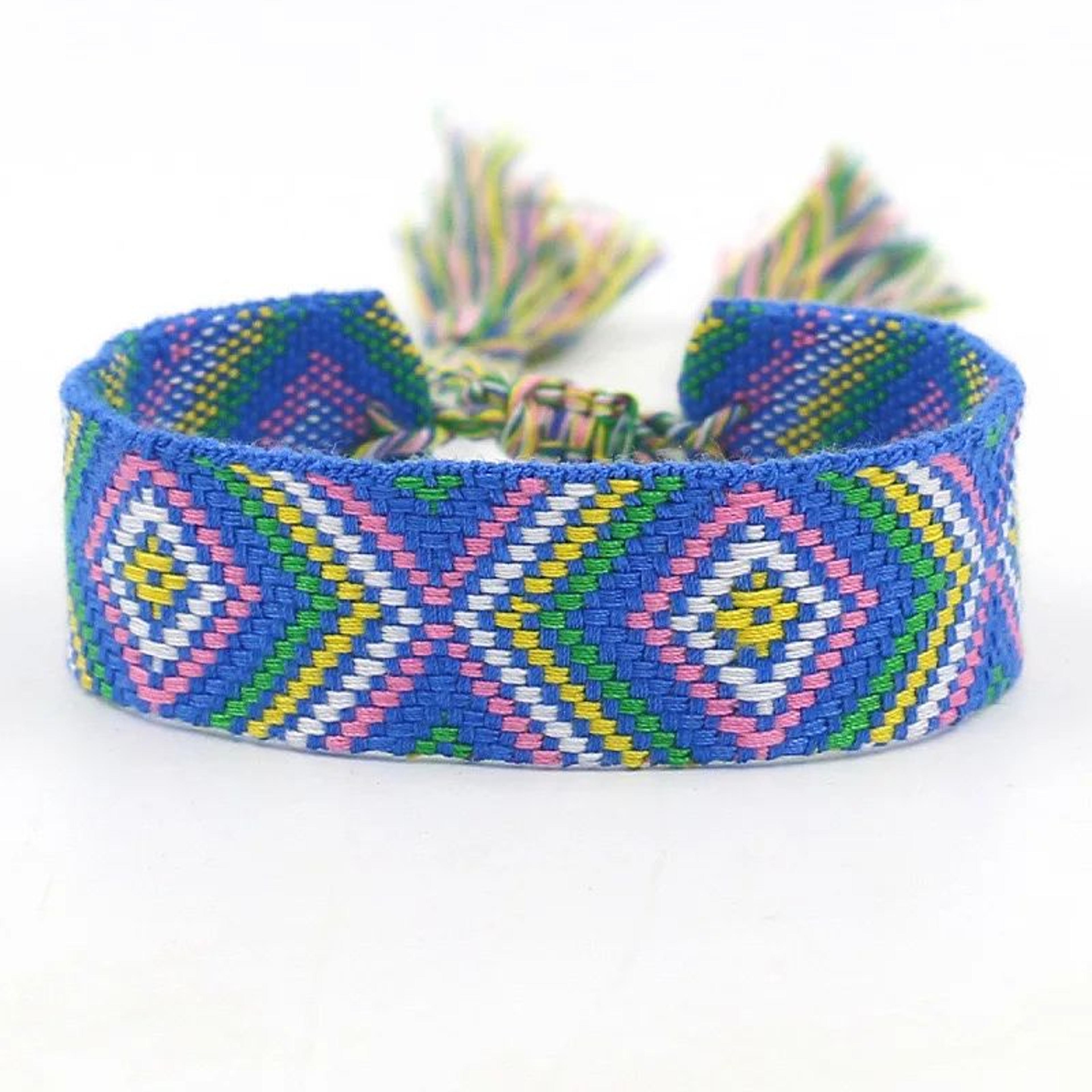 Colorful Boho Tassel Woven Friendship Bracelet 7