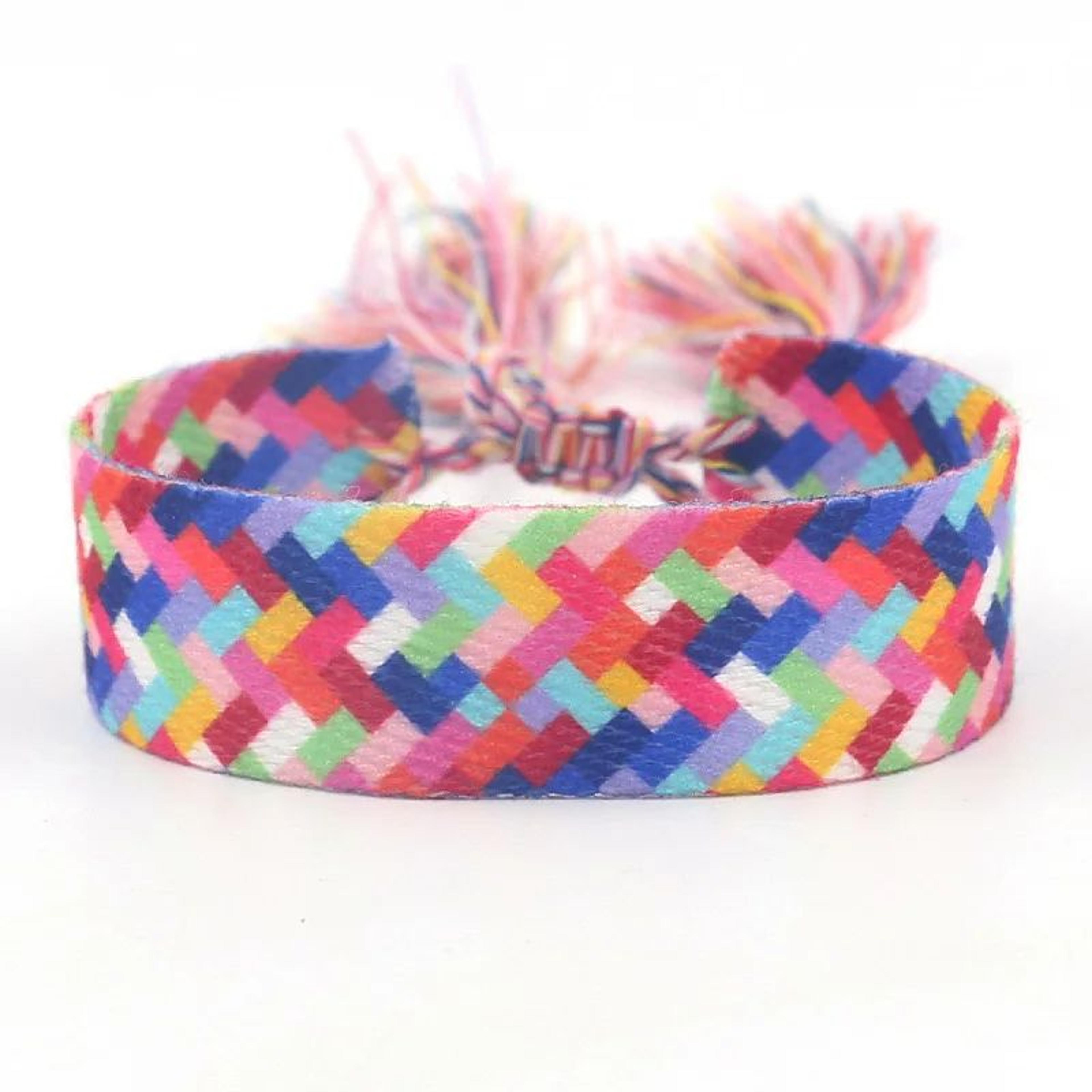 Colorful Boho Tassel Woven Friendship Bracelet 22