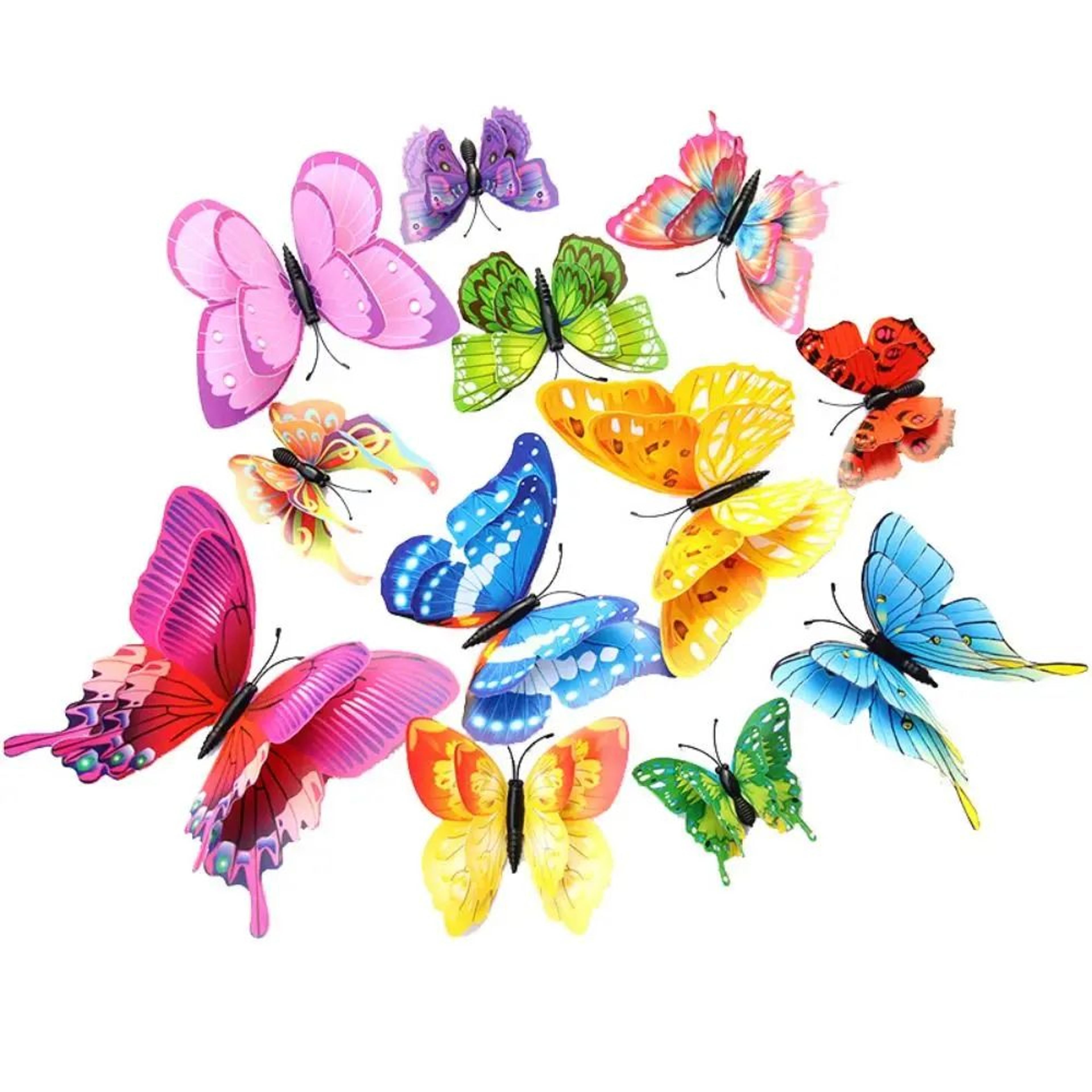 Colorful 3D Butterfly Wall Sticker Set 2