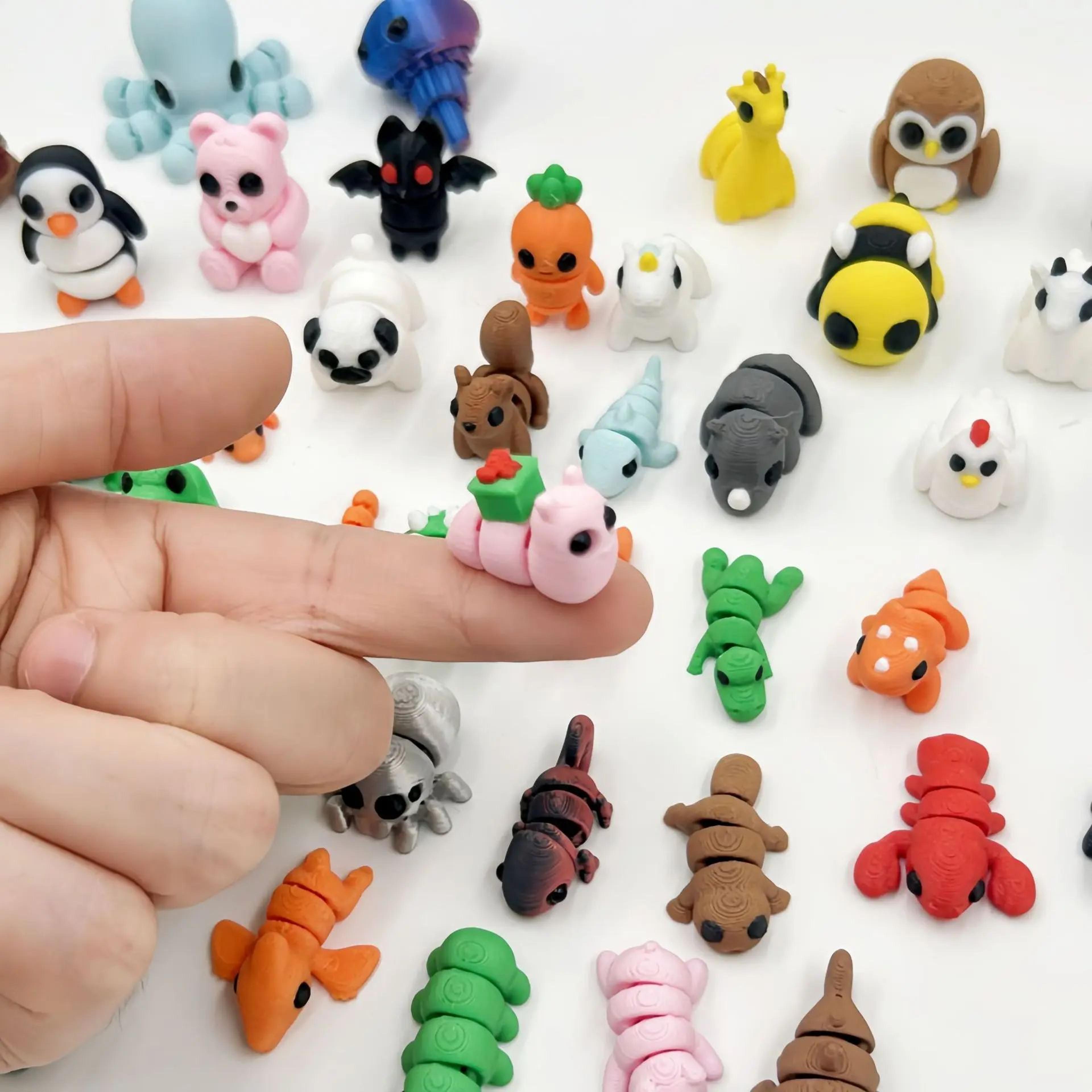 Mini 3D Printed Movable Animal Figures 5
