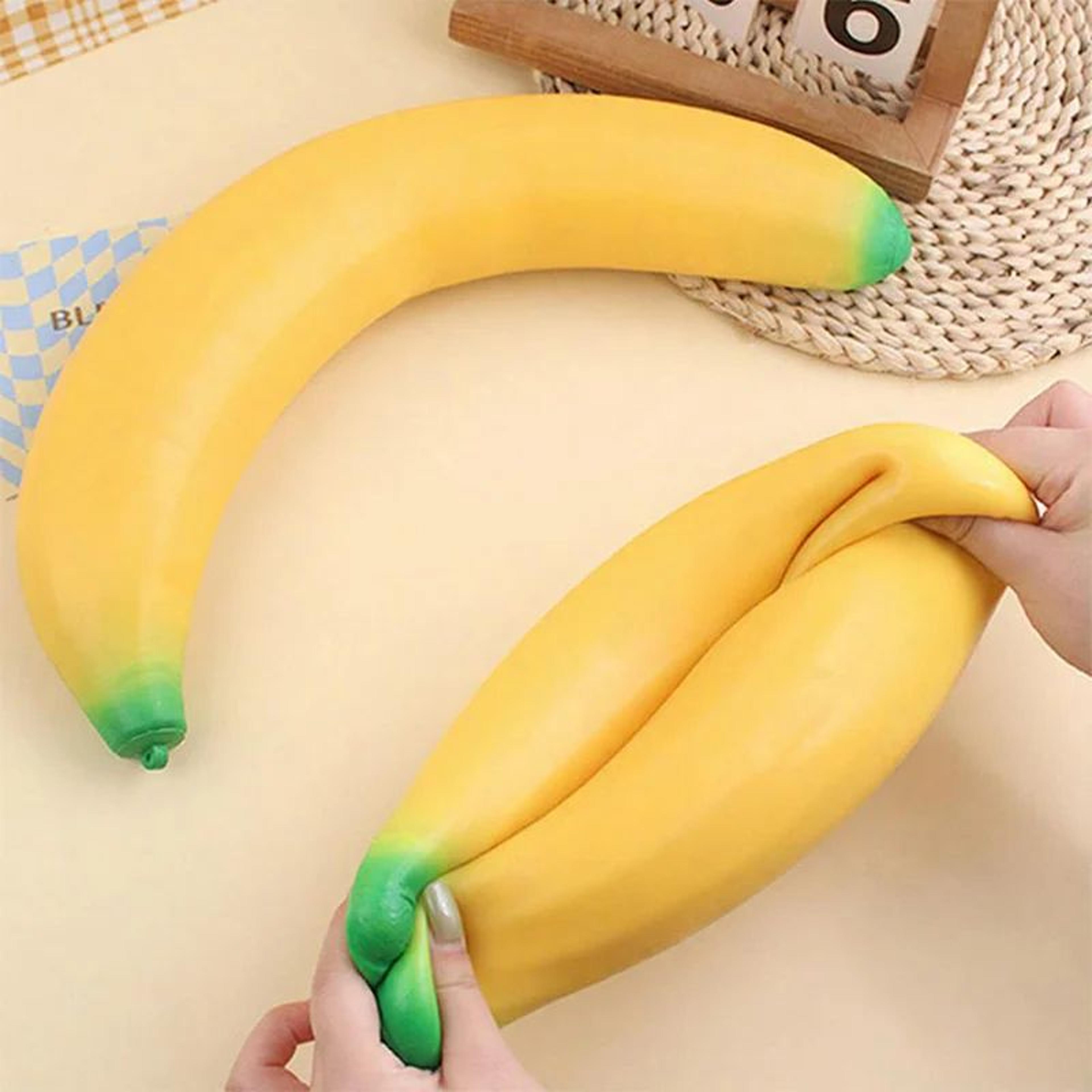 Jumbo Banana Slow Rising Squishy Toy 2