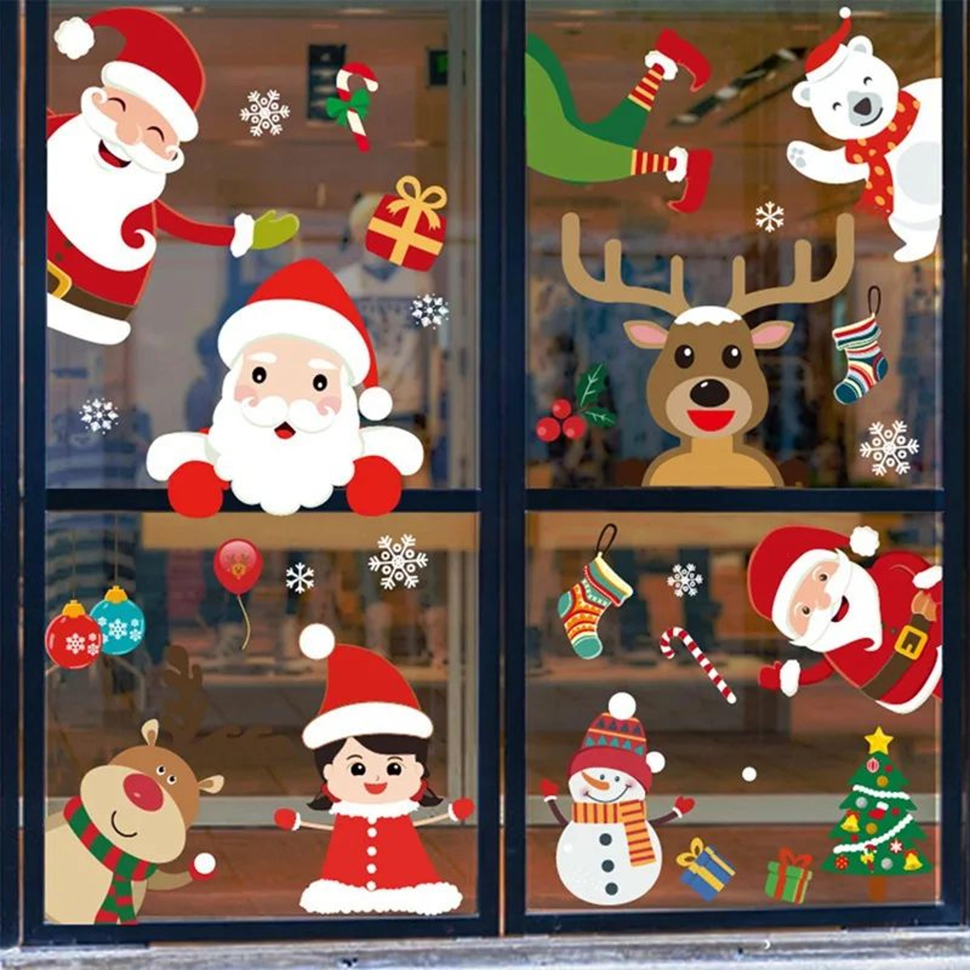 Merry Christmas Festive Window And Wall Stickers 0