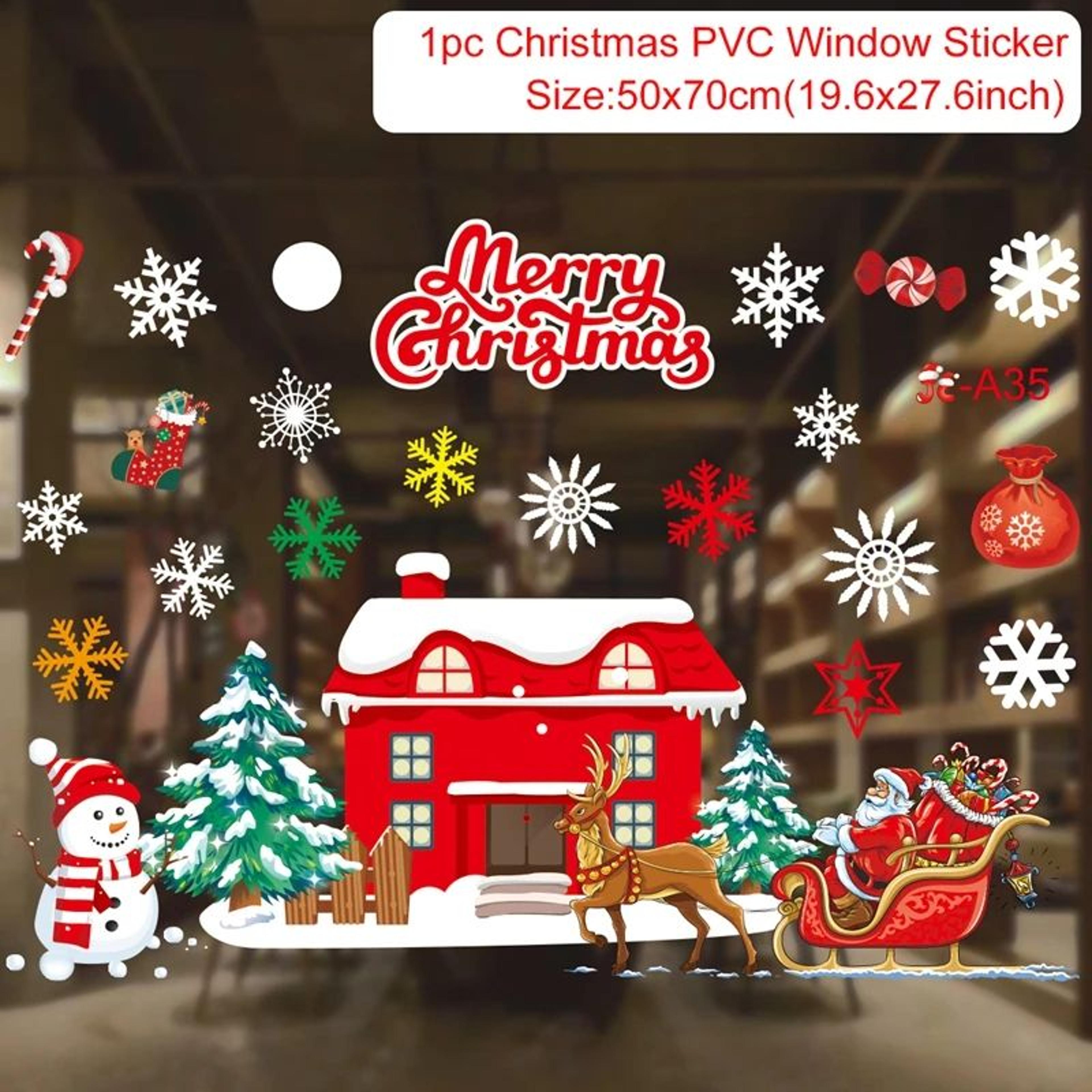 Merry Christmas Festive Window And Wall Stickers 14