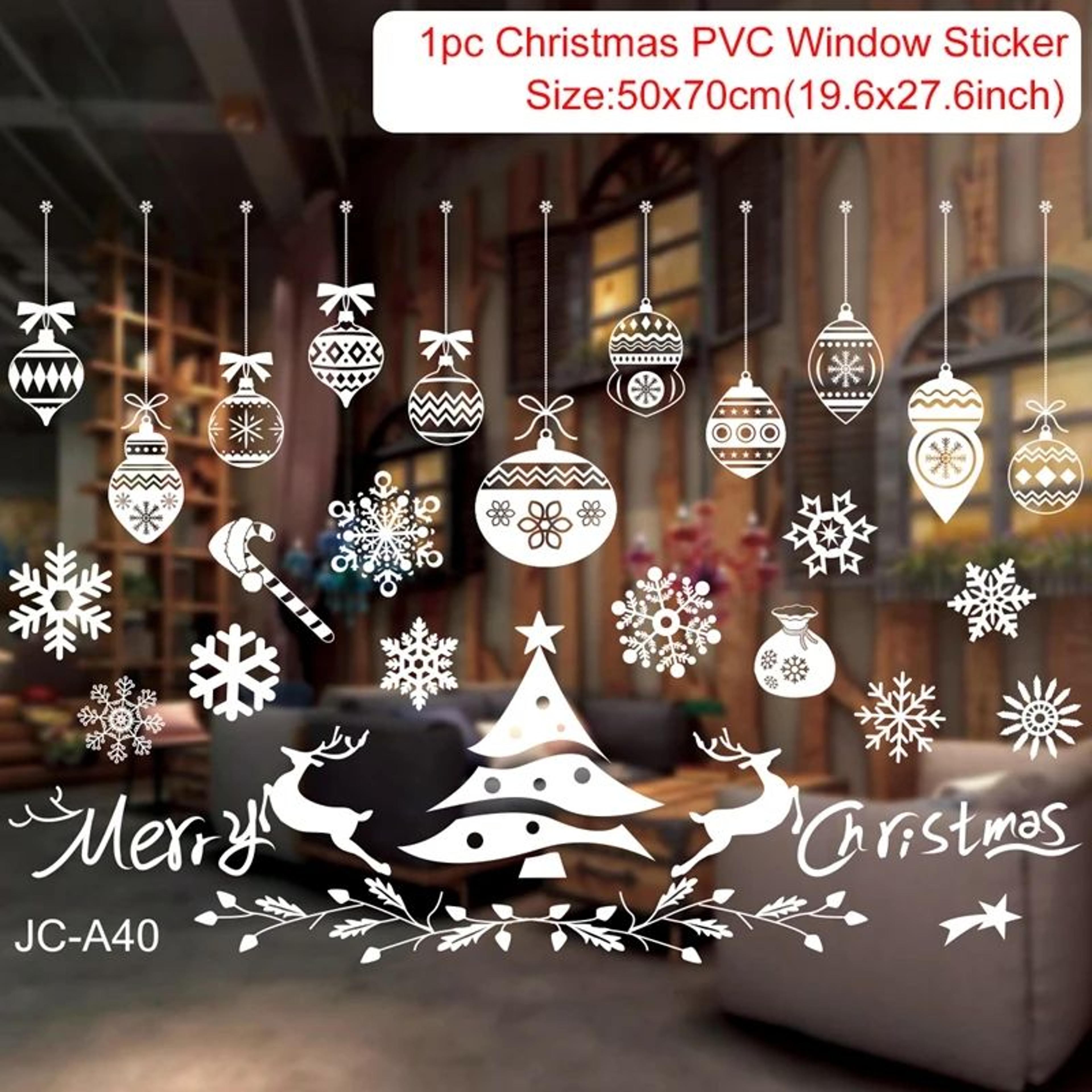 Merry Christmas Festive Window And Wall Stickers 8