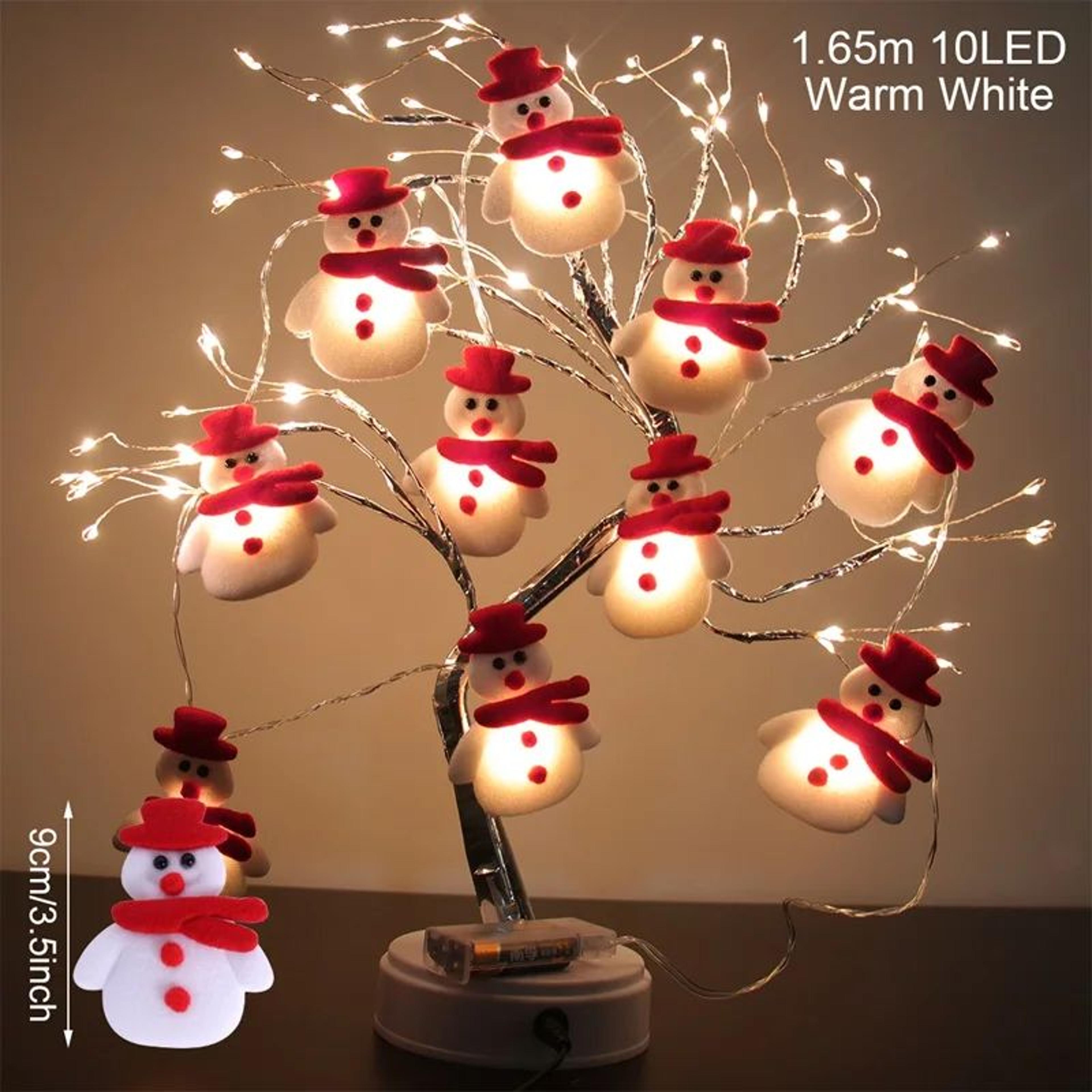 Snowman LED Christmas Garland String Lights 6