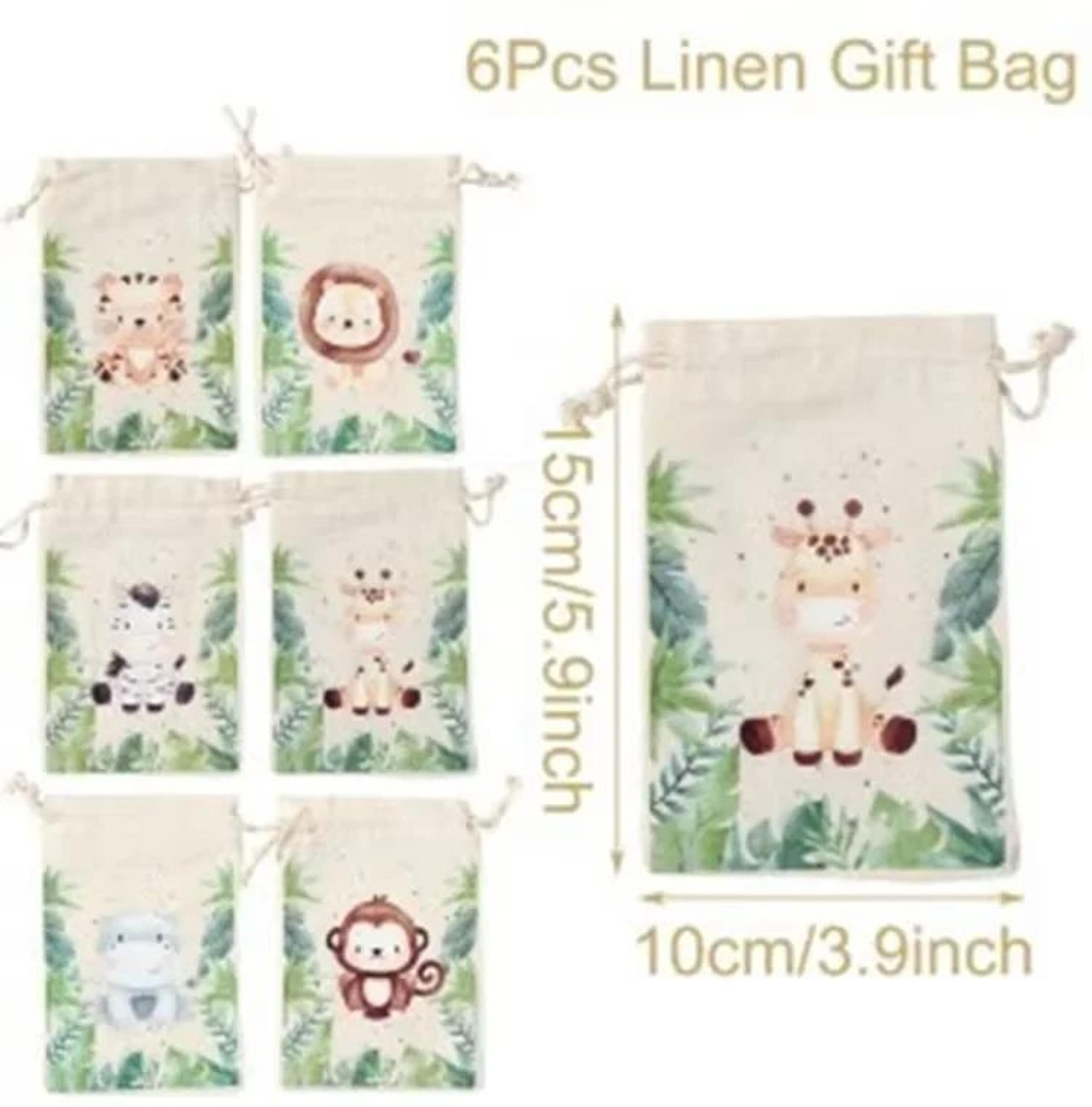 6 Piece Animal Dinosaur Unicorn Party Gift Bags 12