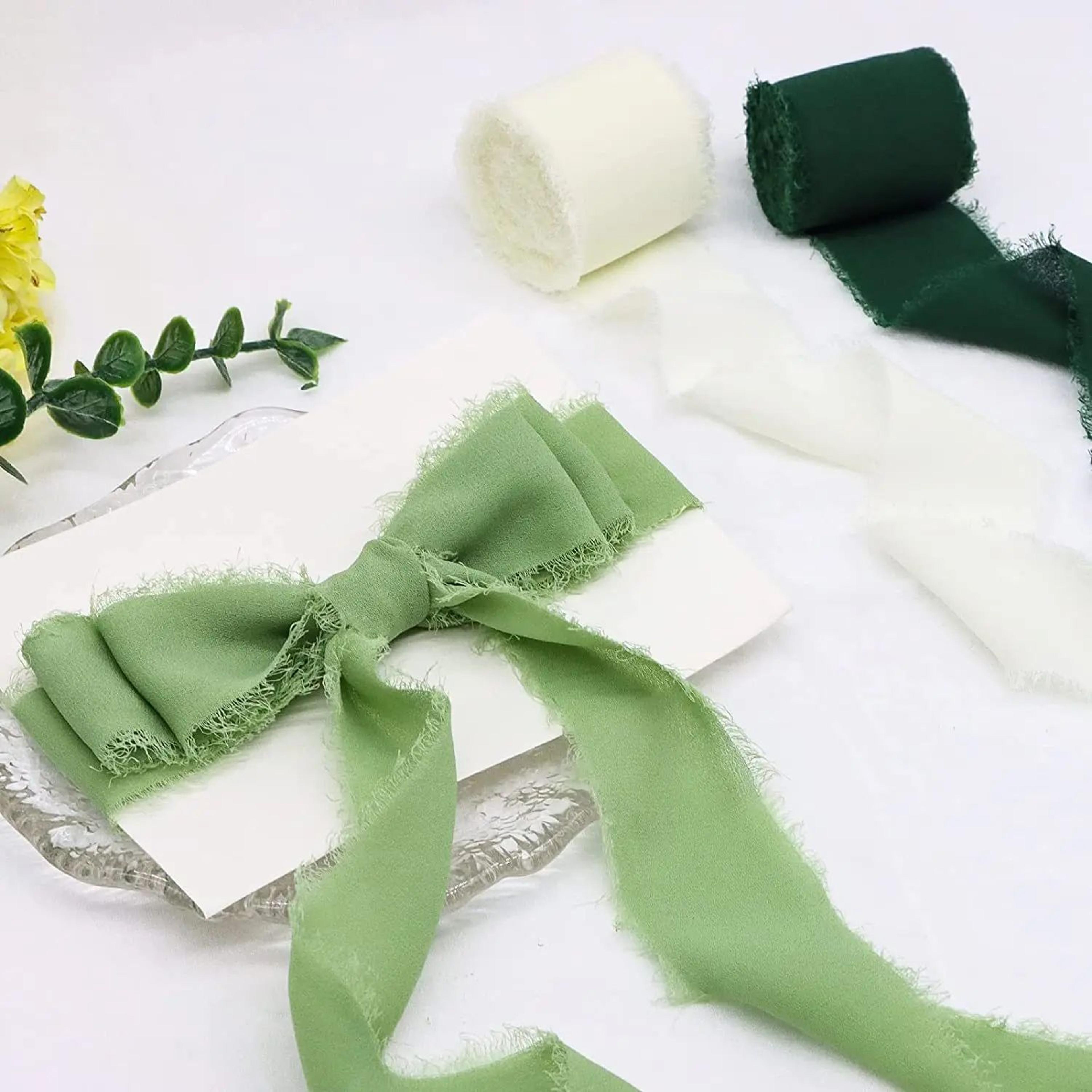 Handmade Frayed Edge Chiffon Silk Ribbon 4