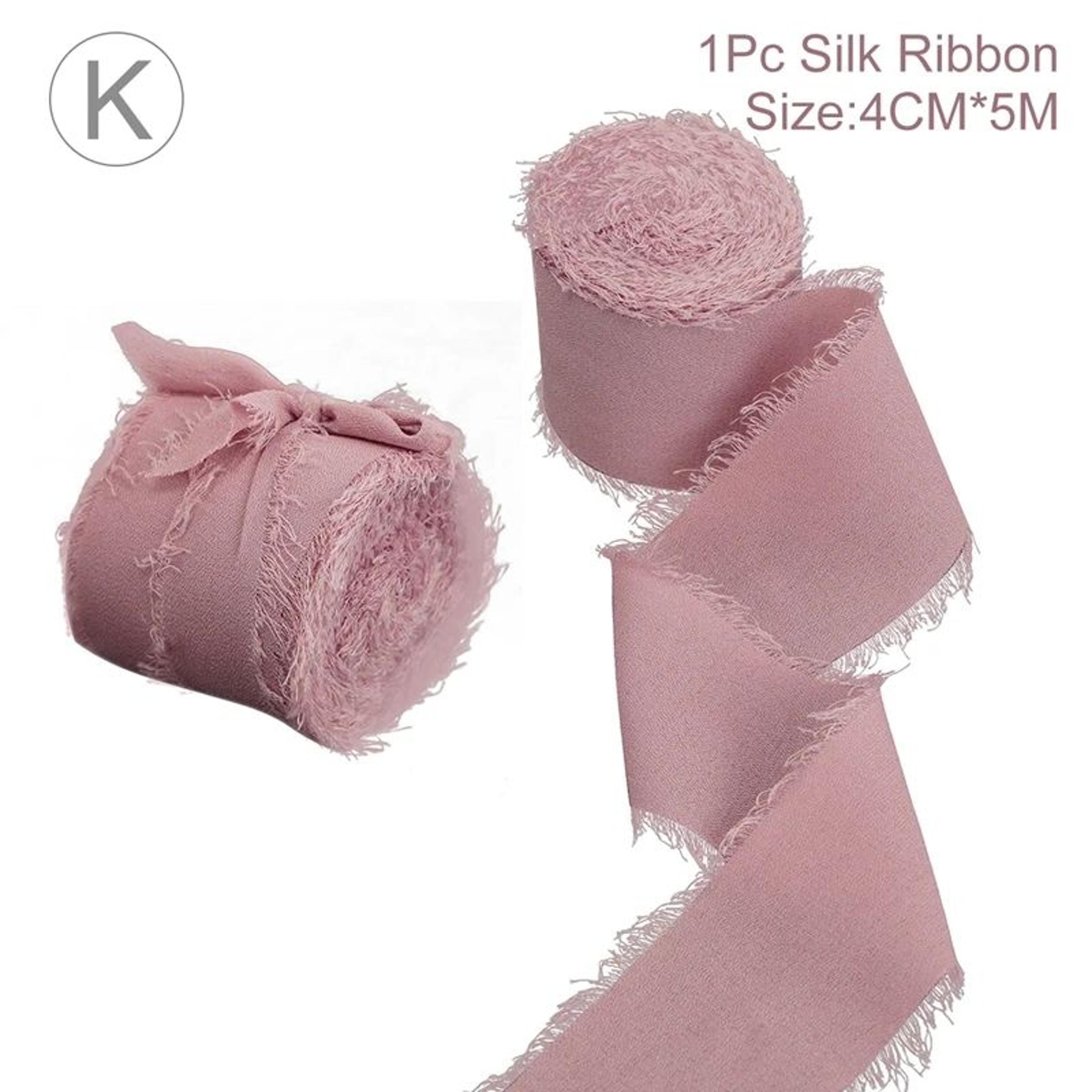 Handmade Frayed Edge Chiffon Silk Ribbon 16