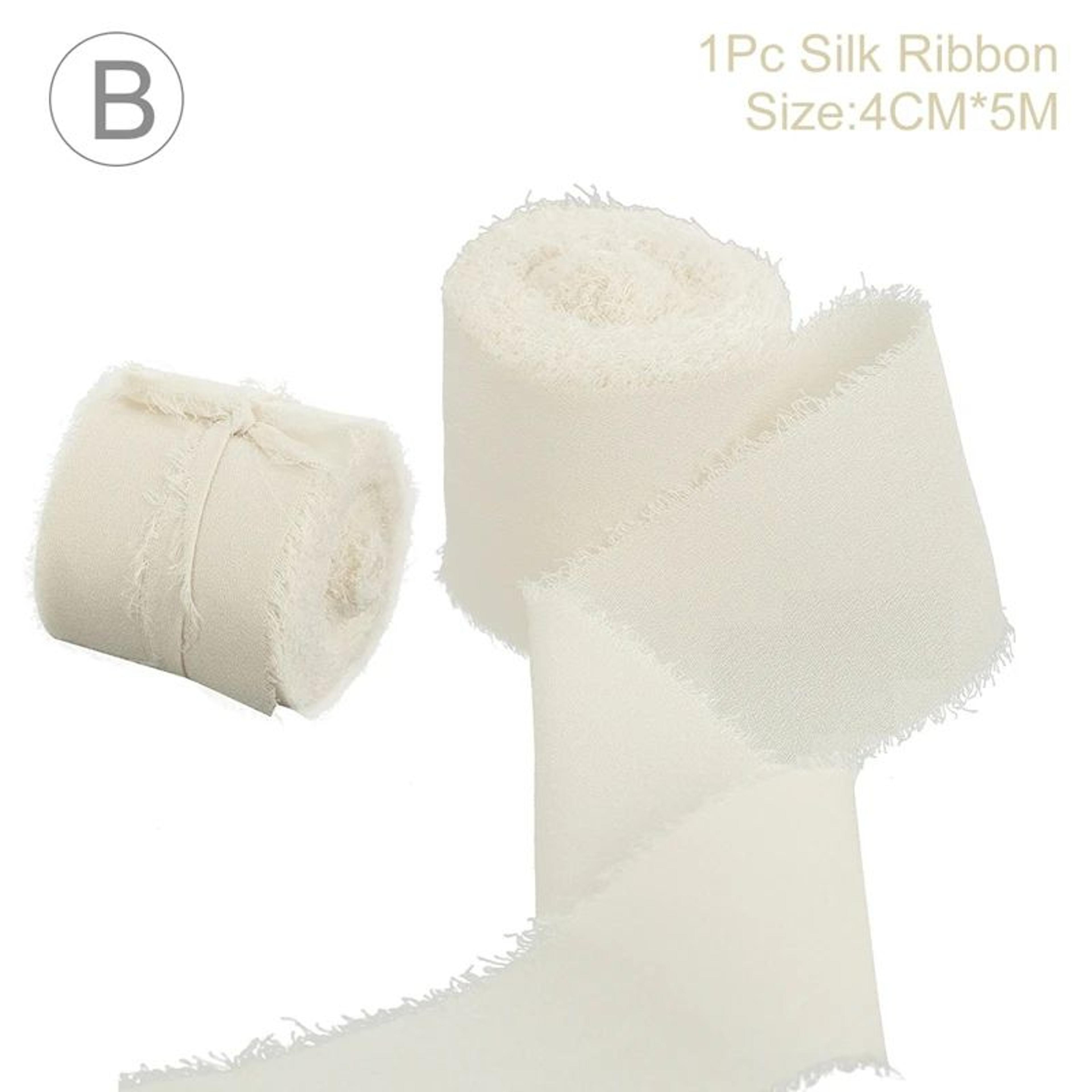 Handmade Frayed Edge Chiffon Silk Ribbon 7