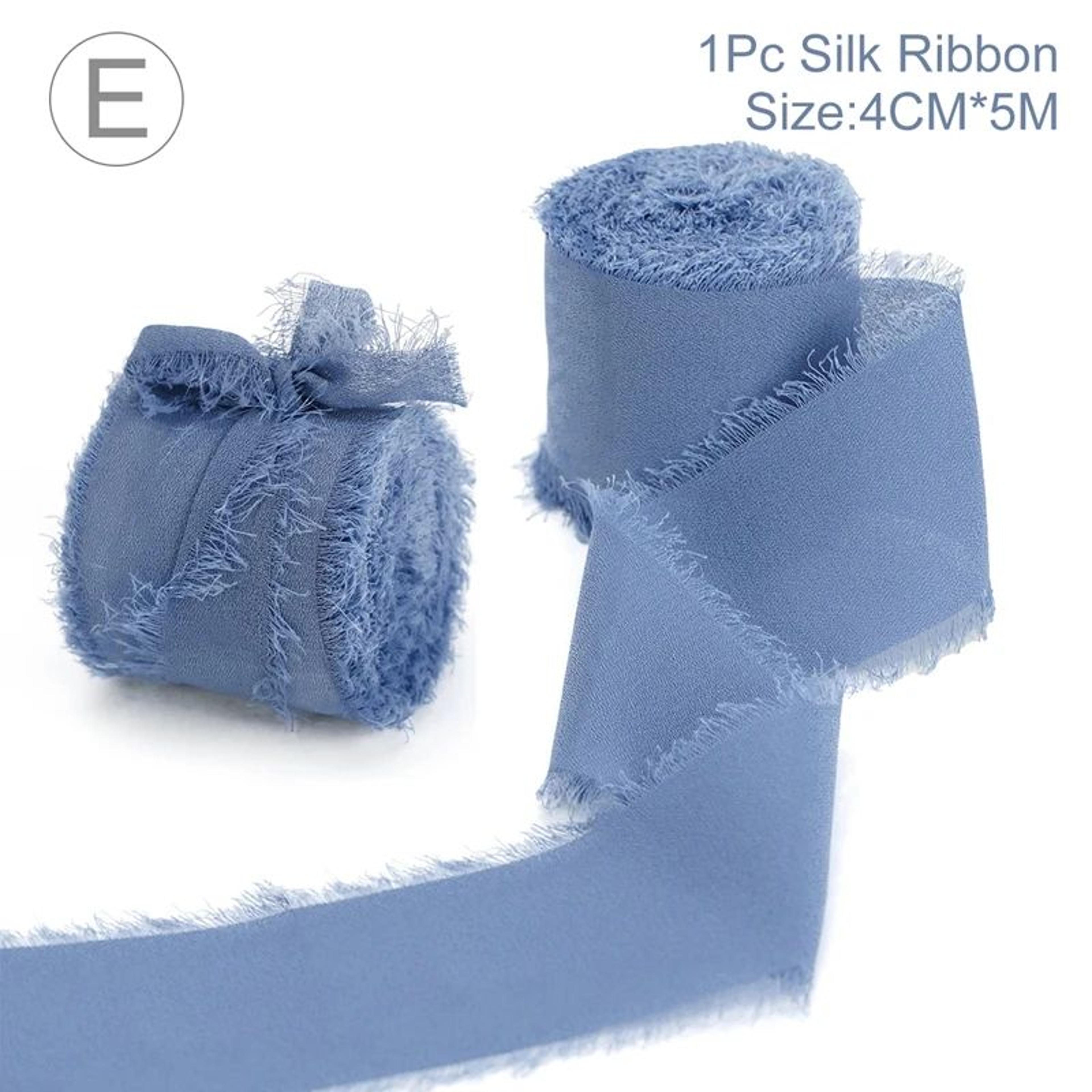 Handmade Frayed Edge Chiffon Silk Ribbon 10